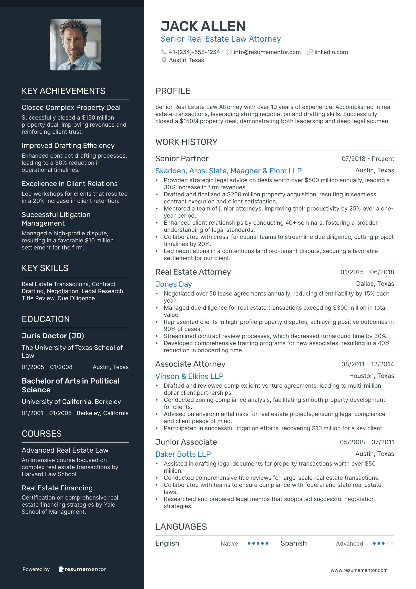 Senior Real Estate Law Attorney