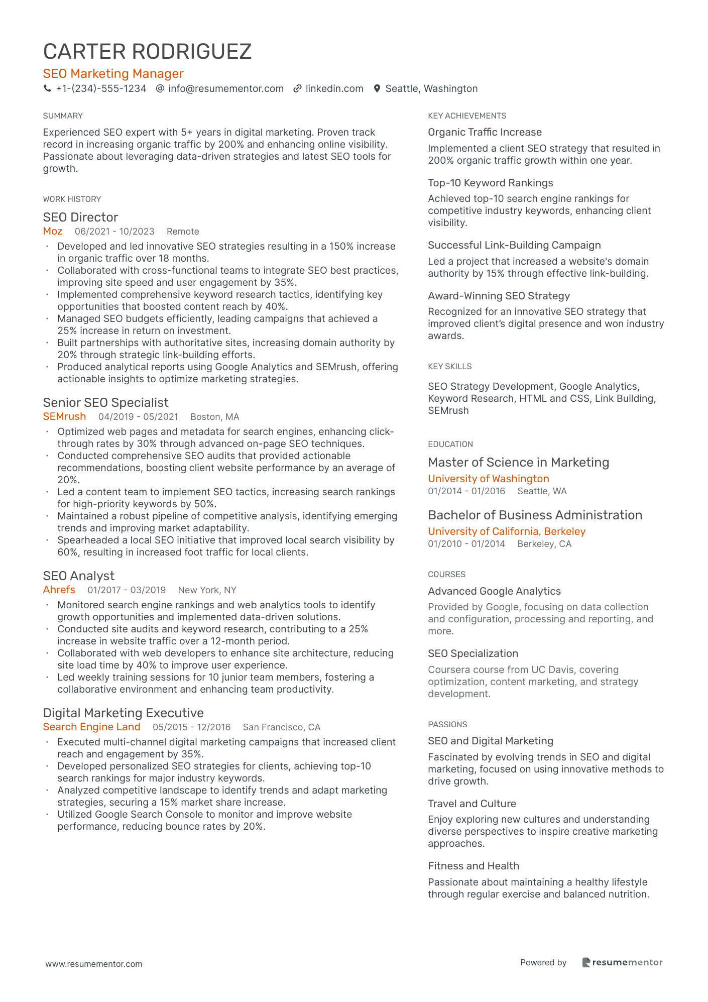 SEO Marketing Manager