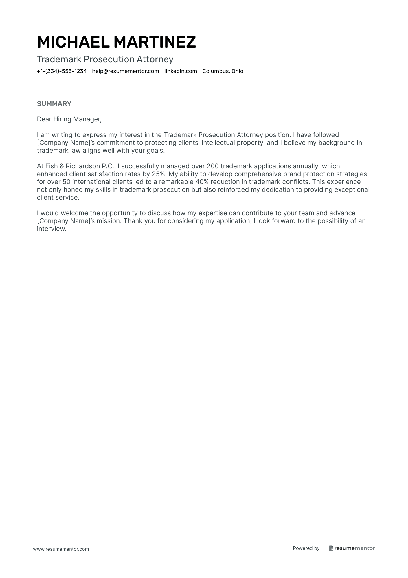 Trademark Prosecution Attorney