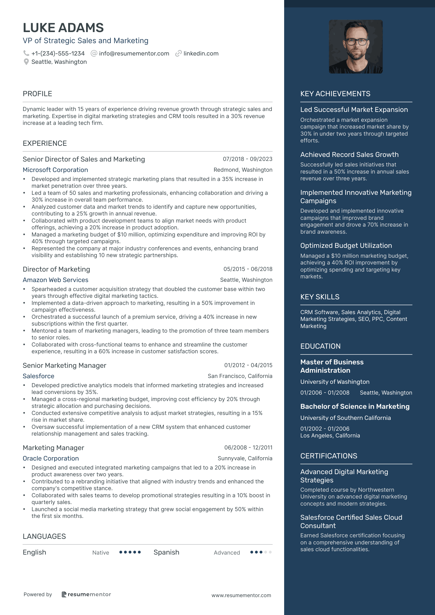 VP of Strategic Sales and Marketing