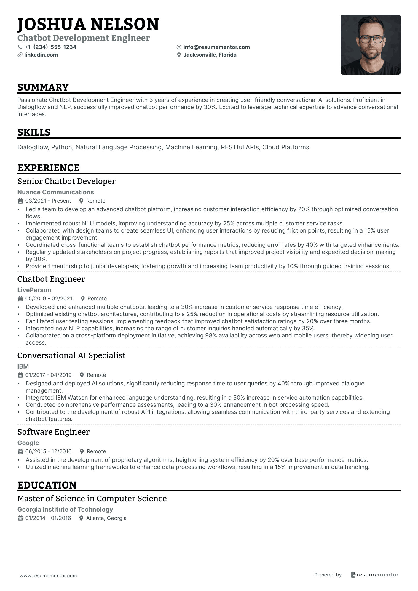 Chatbot Development Engineer