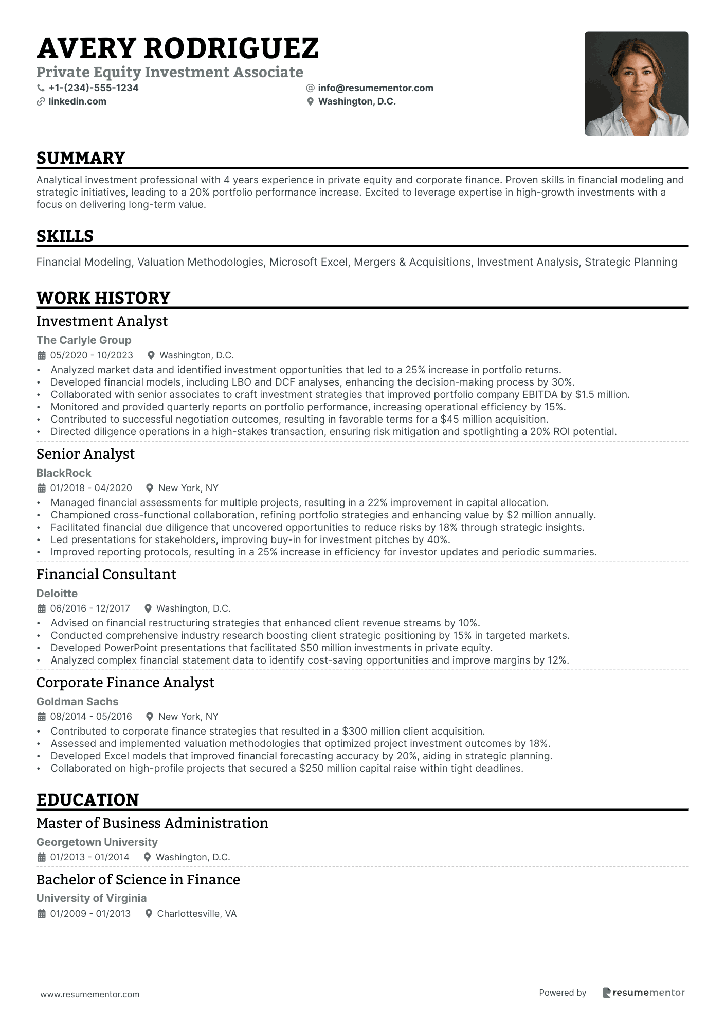Private Equity Investment Associate
