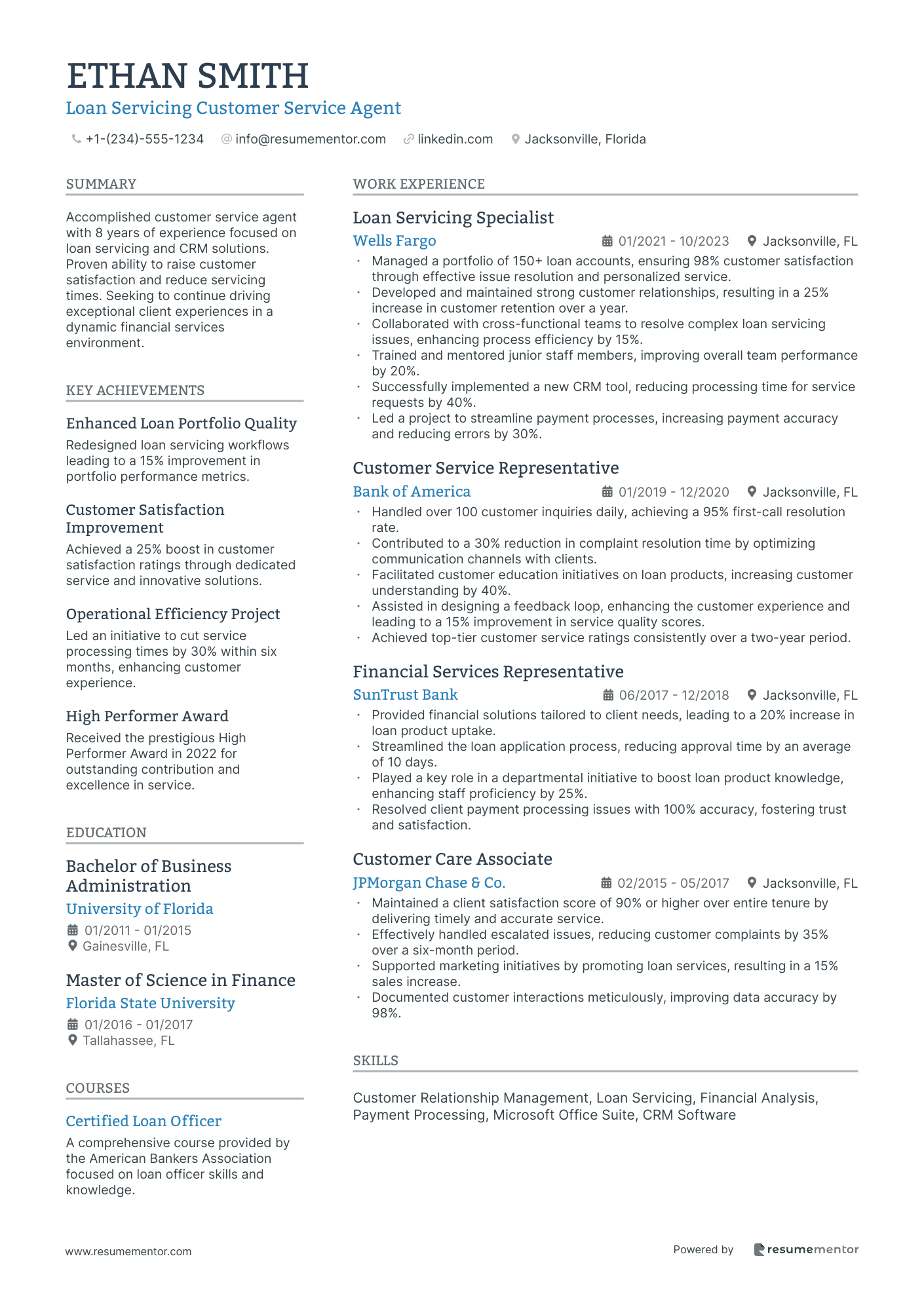 Loan Servicing Customer Service Agent