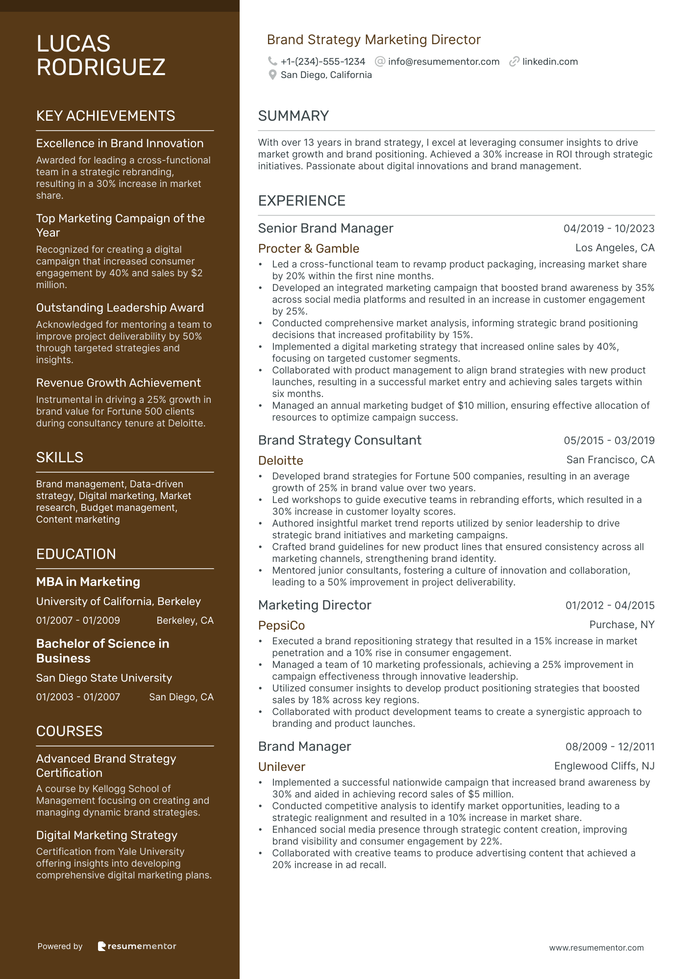 Brand Strategy Marketing Director