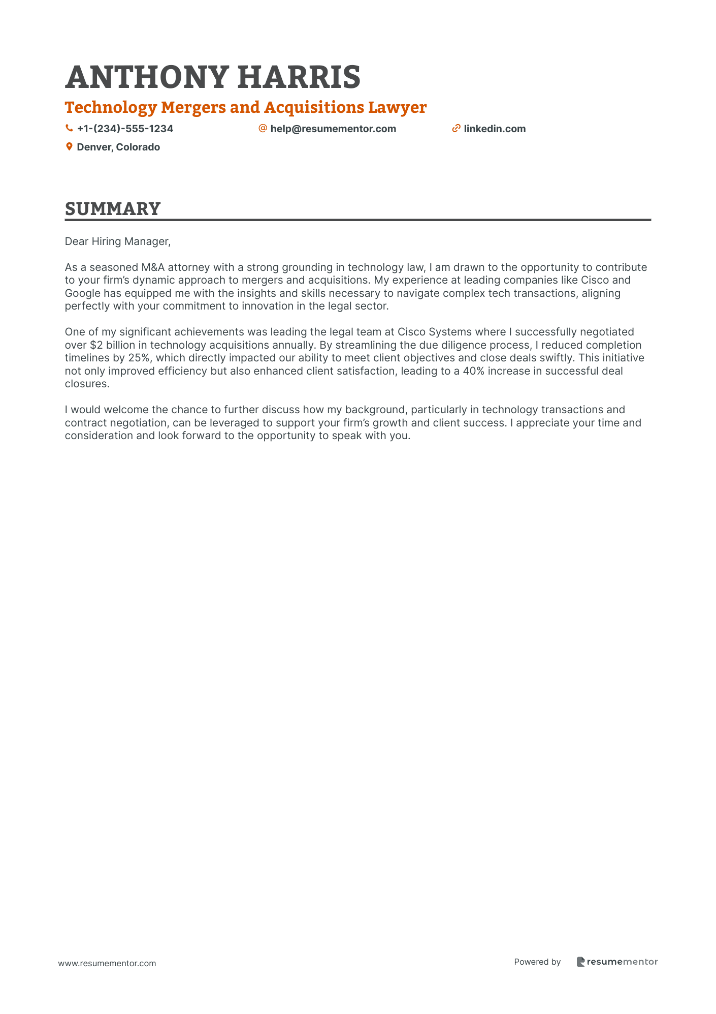 Technology Mergers and Acquisitions Lawyer