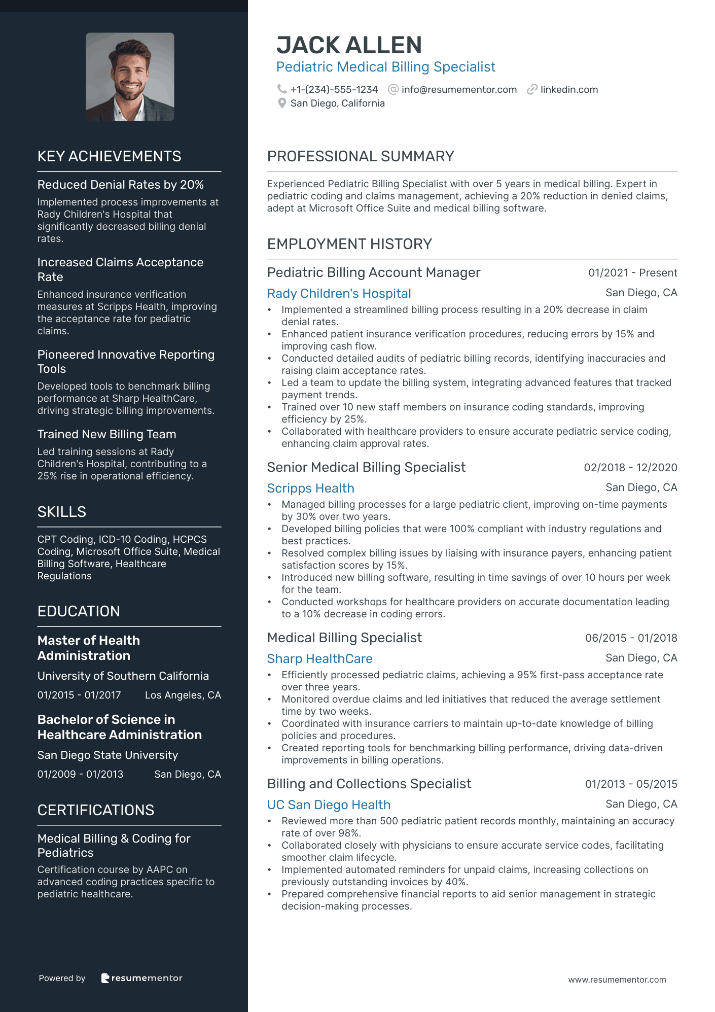 Pediatric Medical Billing Specialist