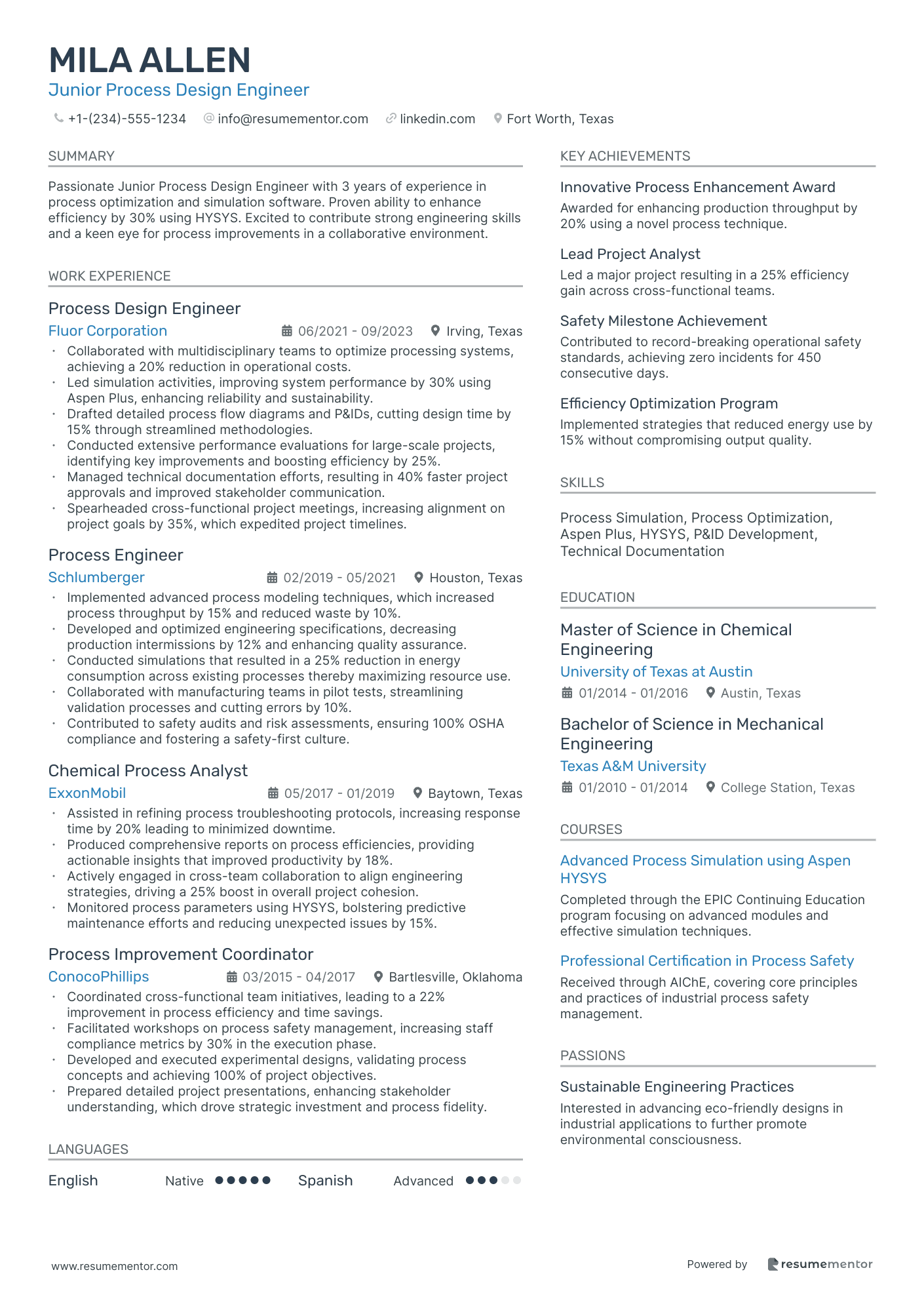 Junior Process Design Engineer