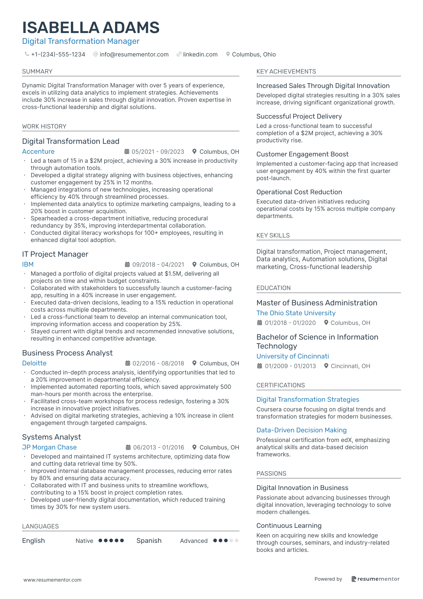 Digital Transformation Manager