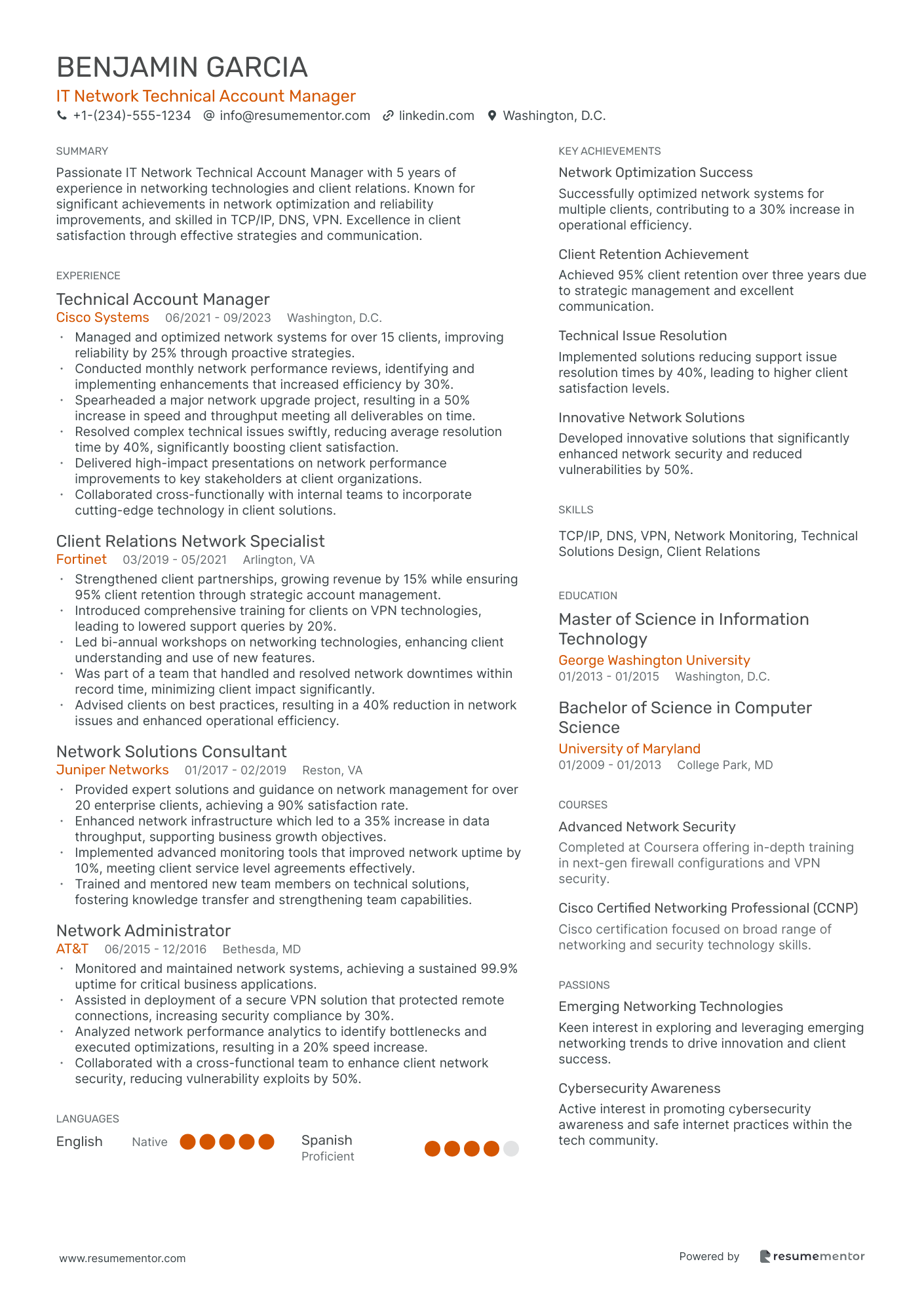 IT Network Technical Account Manager