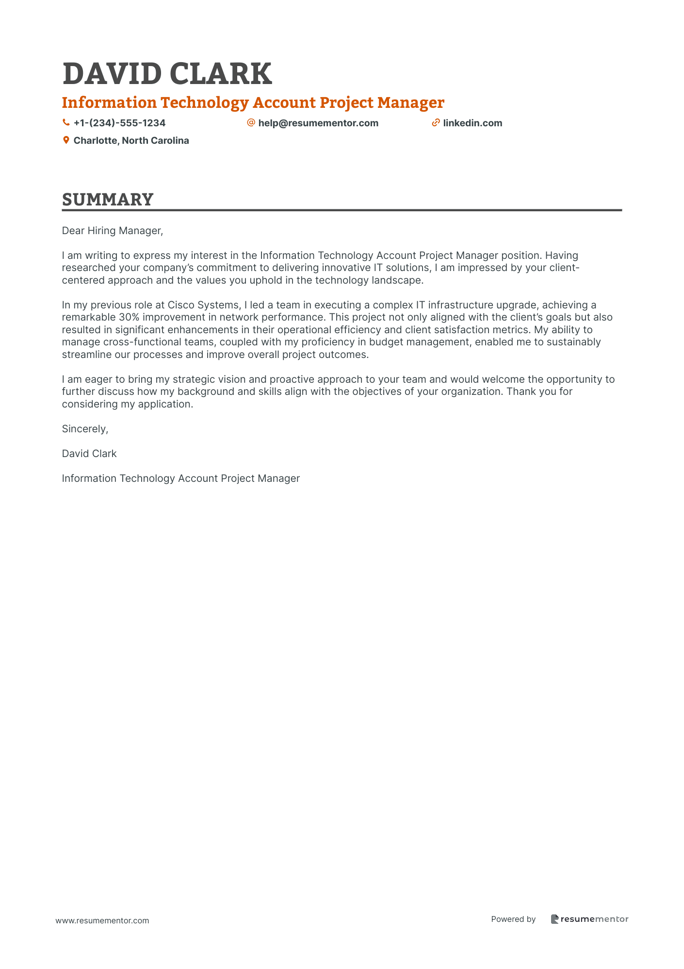Information Technology Account Project Manager