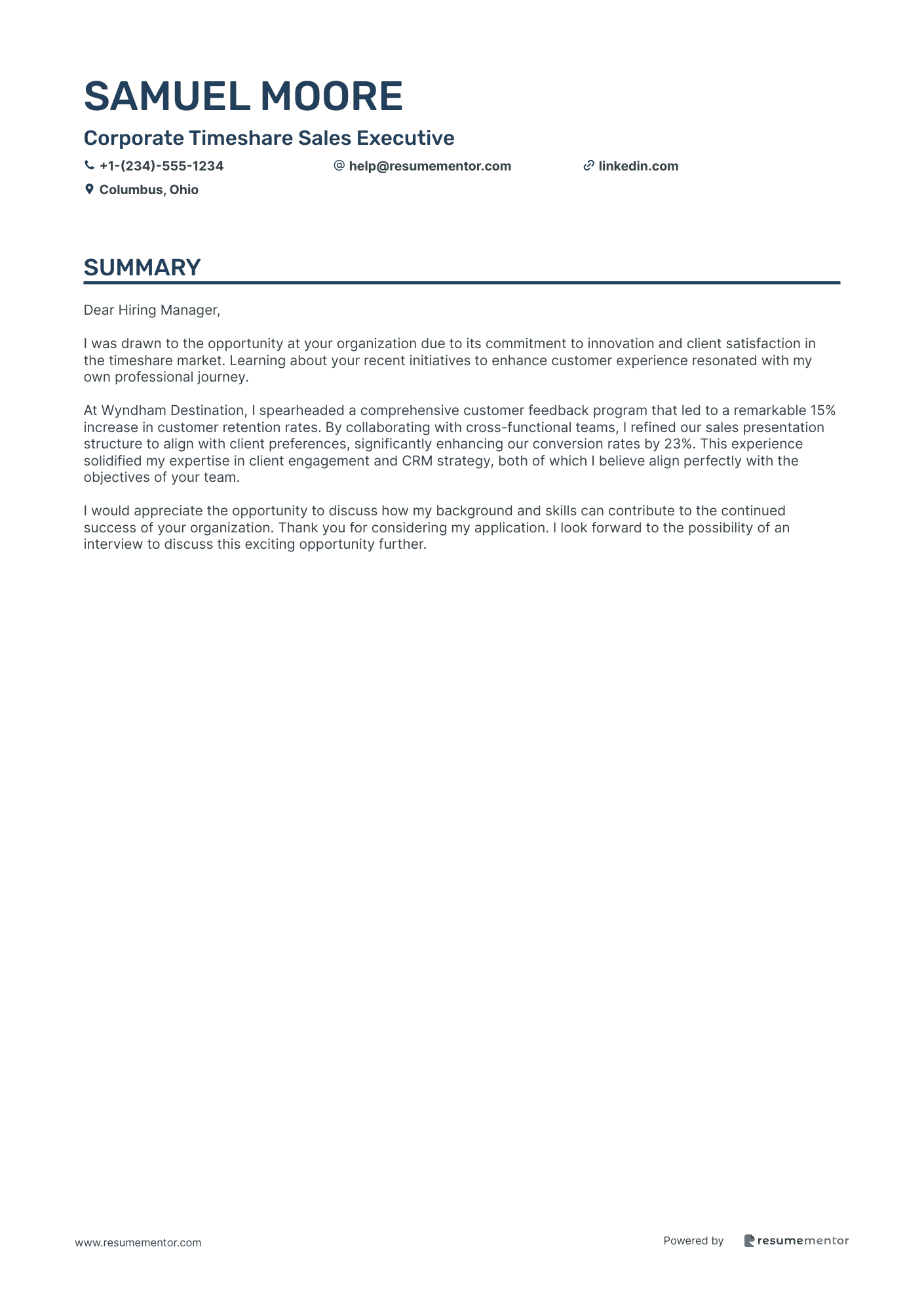 Corporate Timeshare Sales Executive