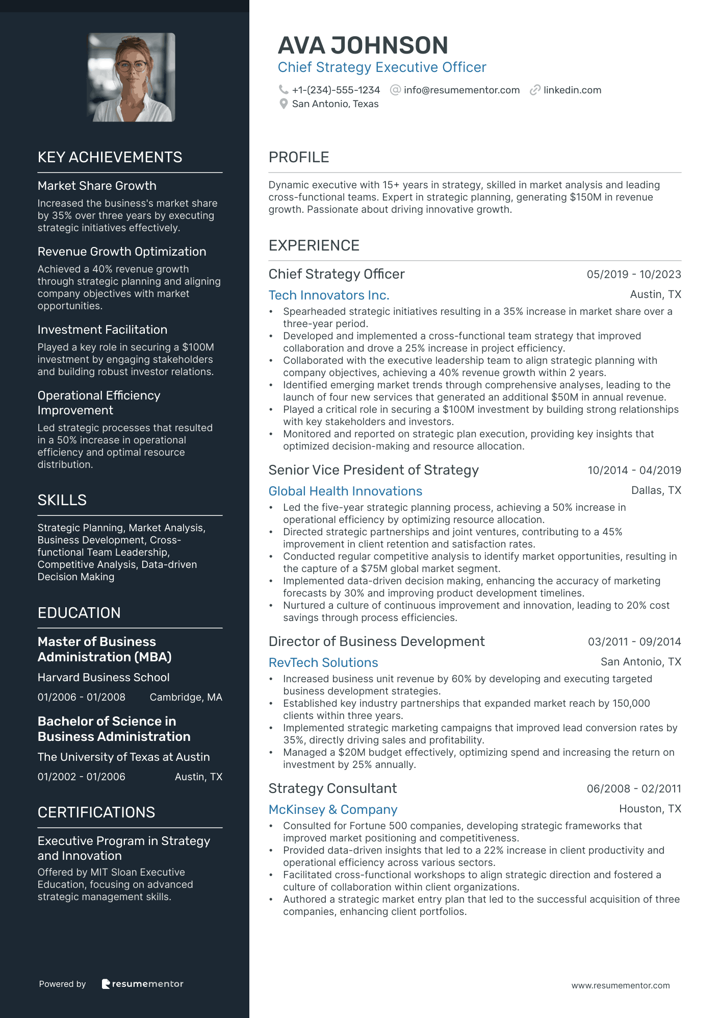 Chief Strategy Executive Officer