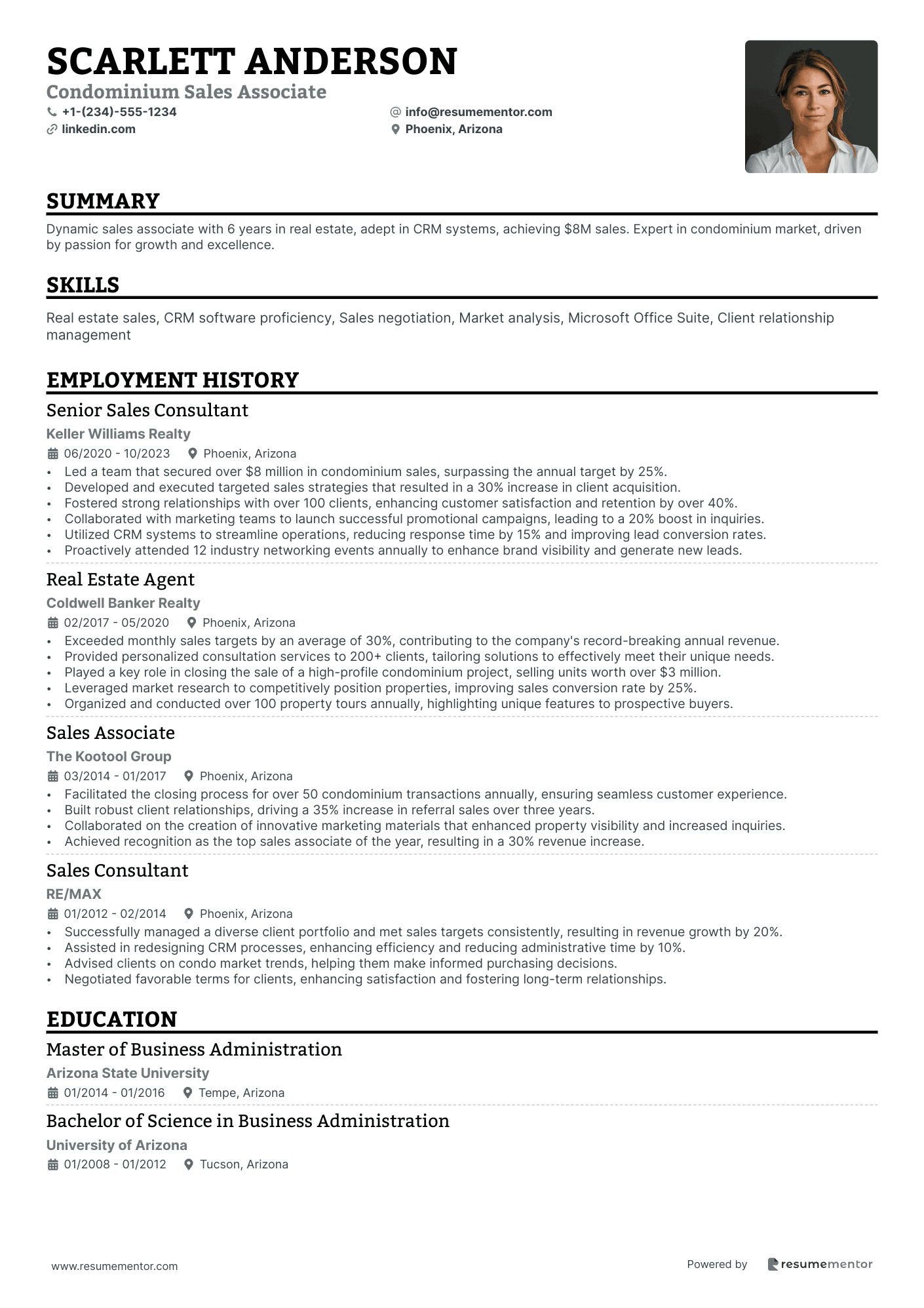Condominium Sales Associate