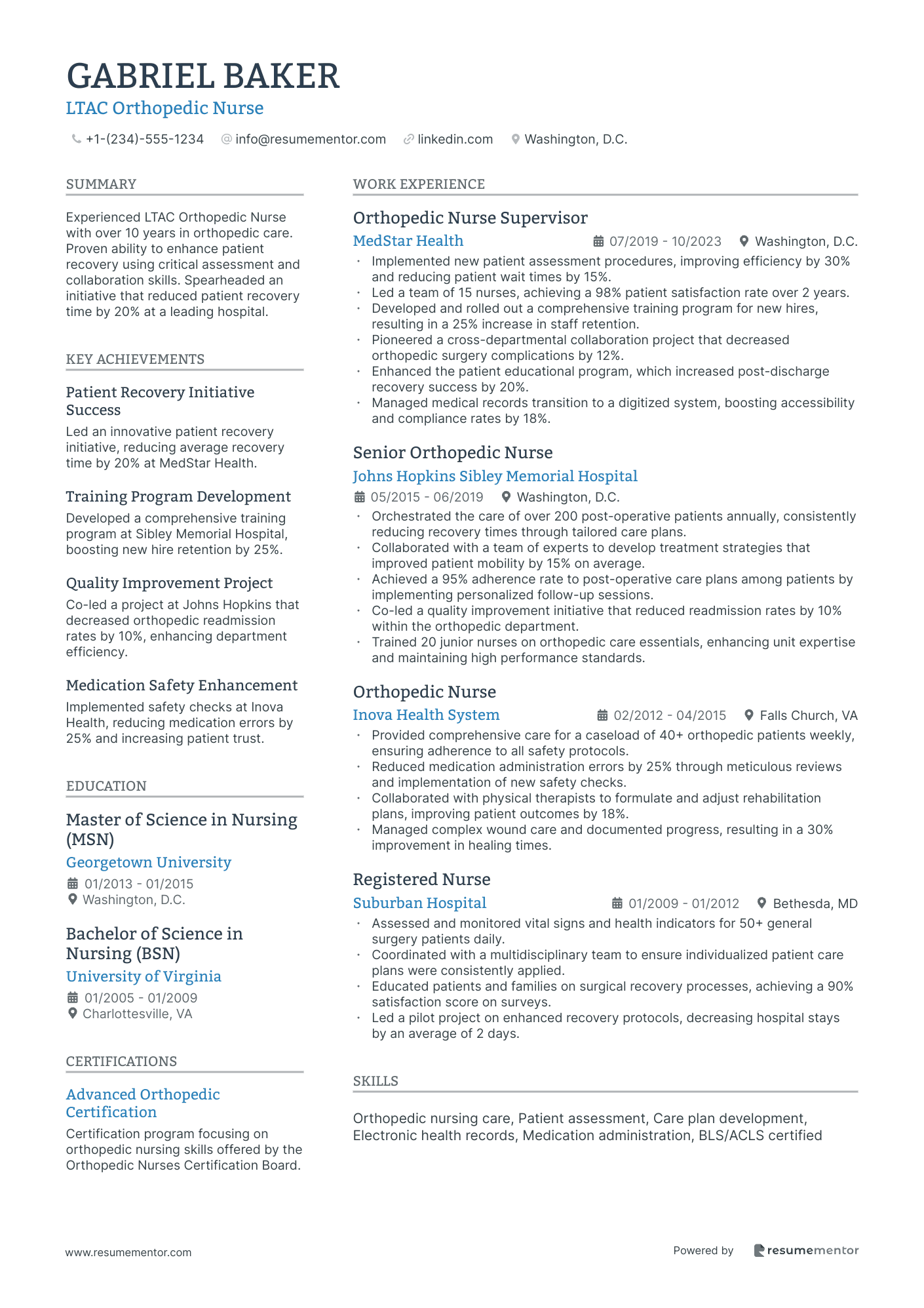 LTAC Orthopedic Nurse