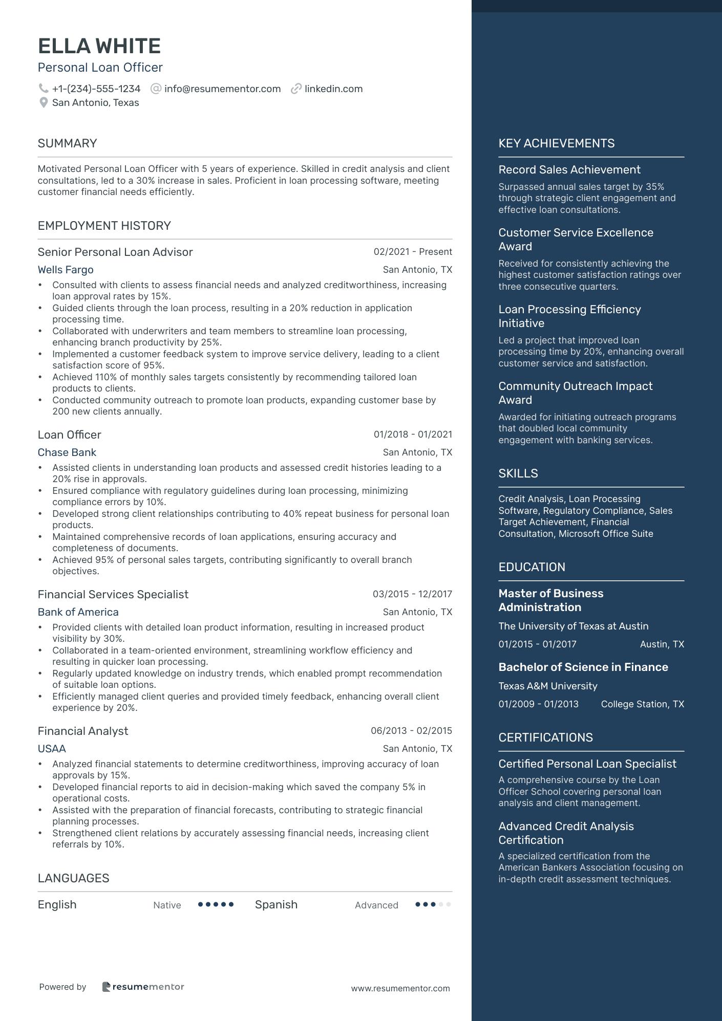 Personal Loan Officer