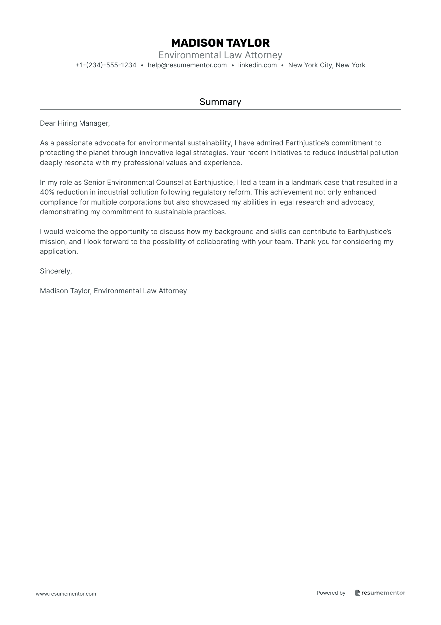 Environmental Law Attorney