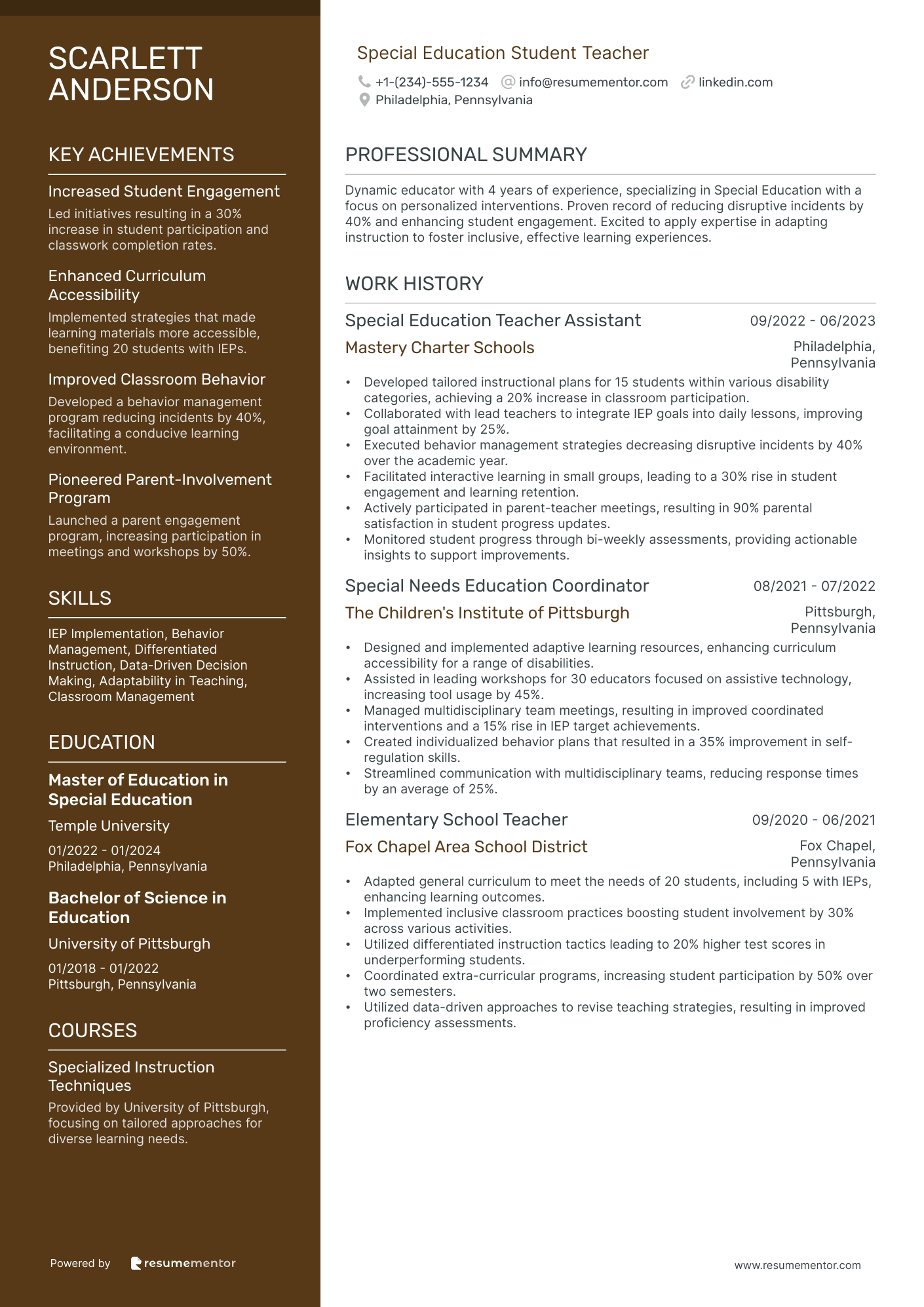 Special Education Student Teacher