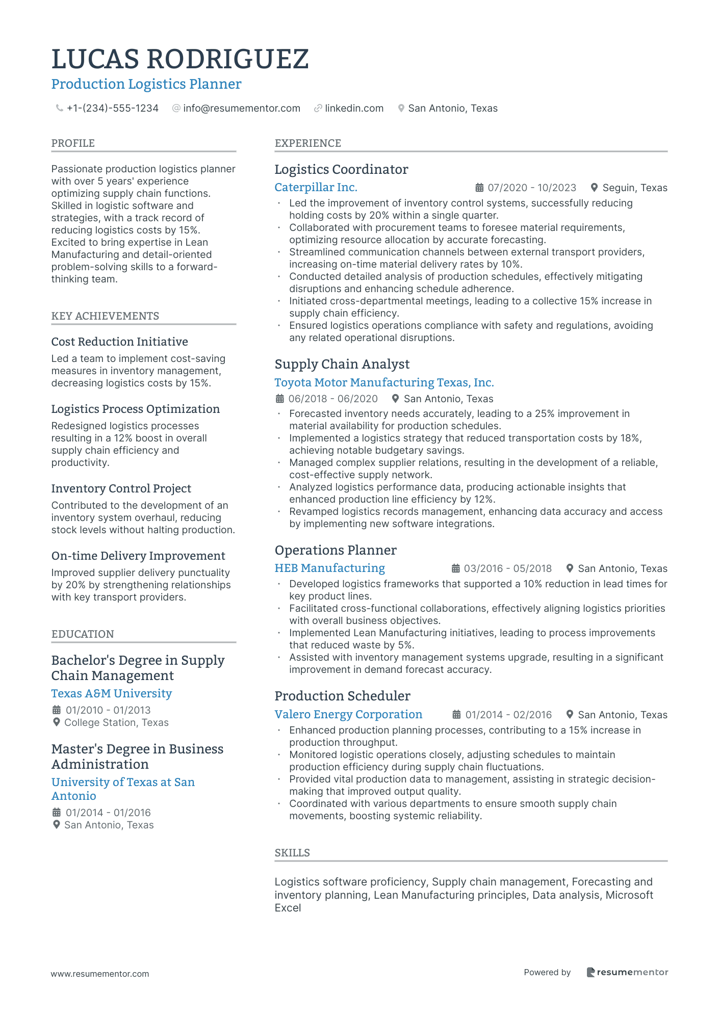 Production Logistics Planner