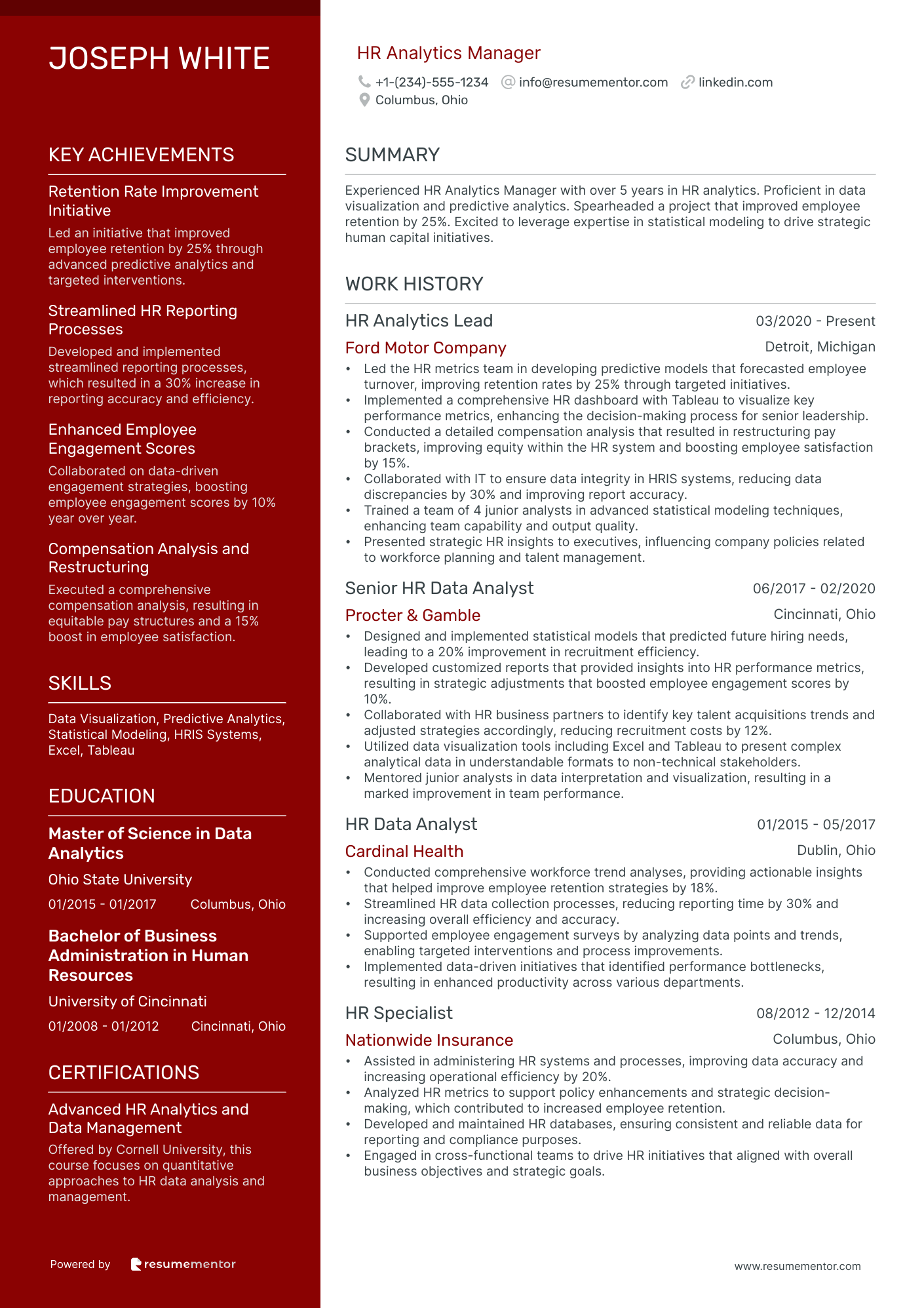 HR Analytics Manager