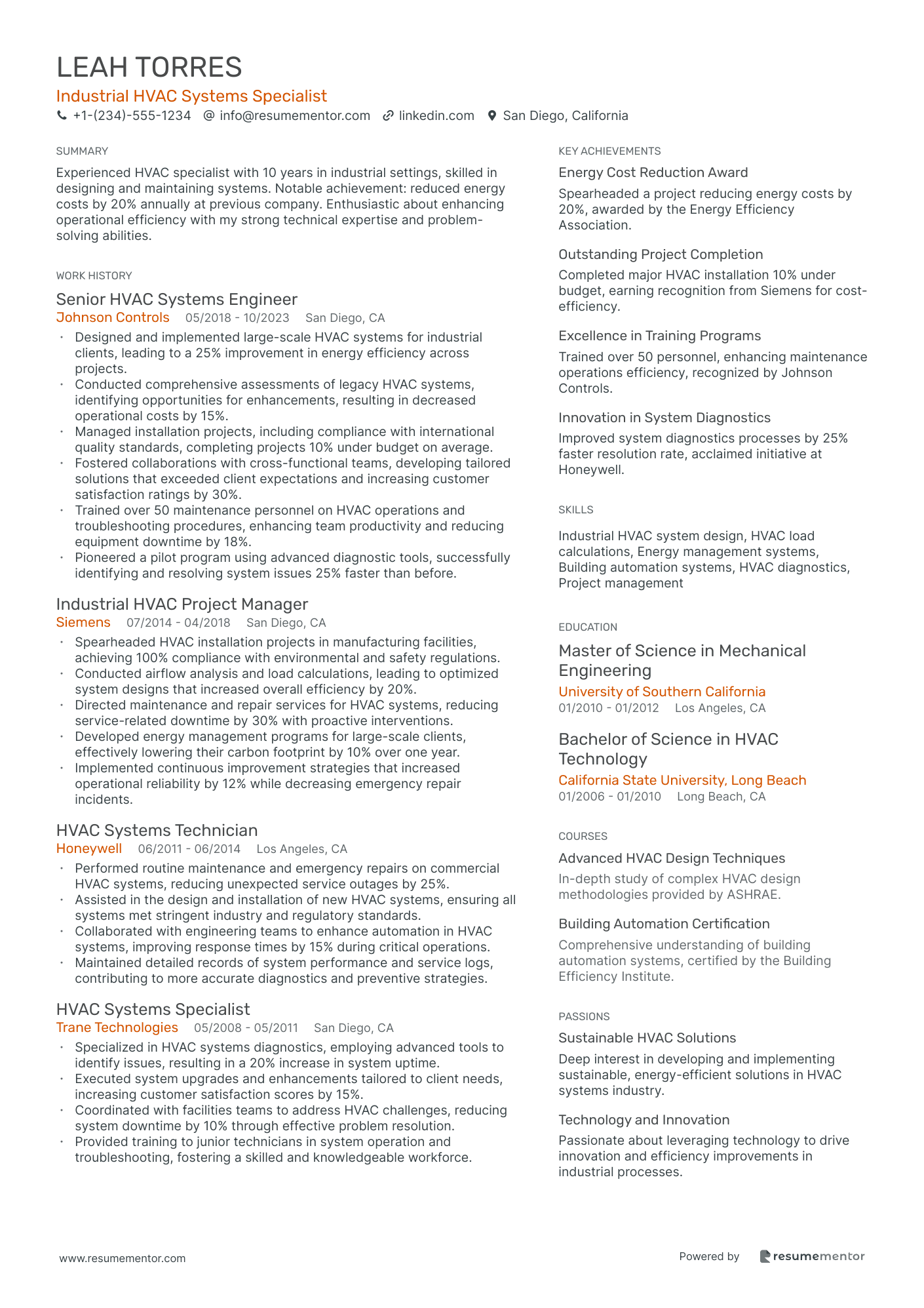 Industrial HVAC Systems Specialist