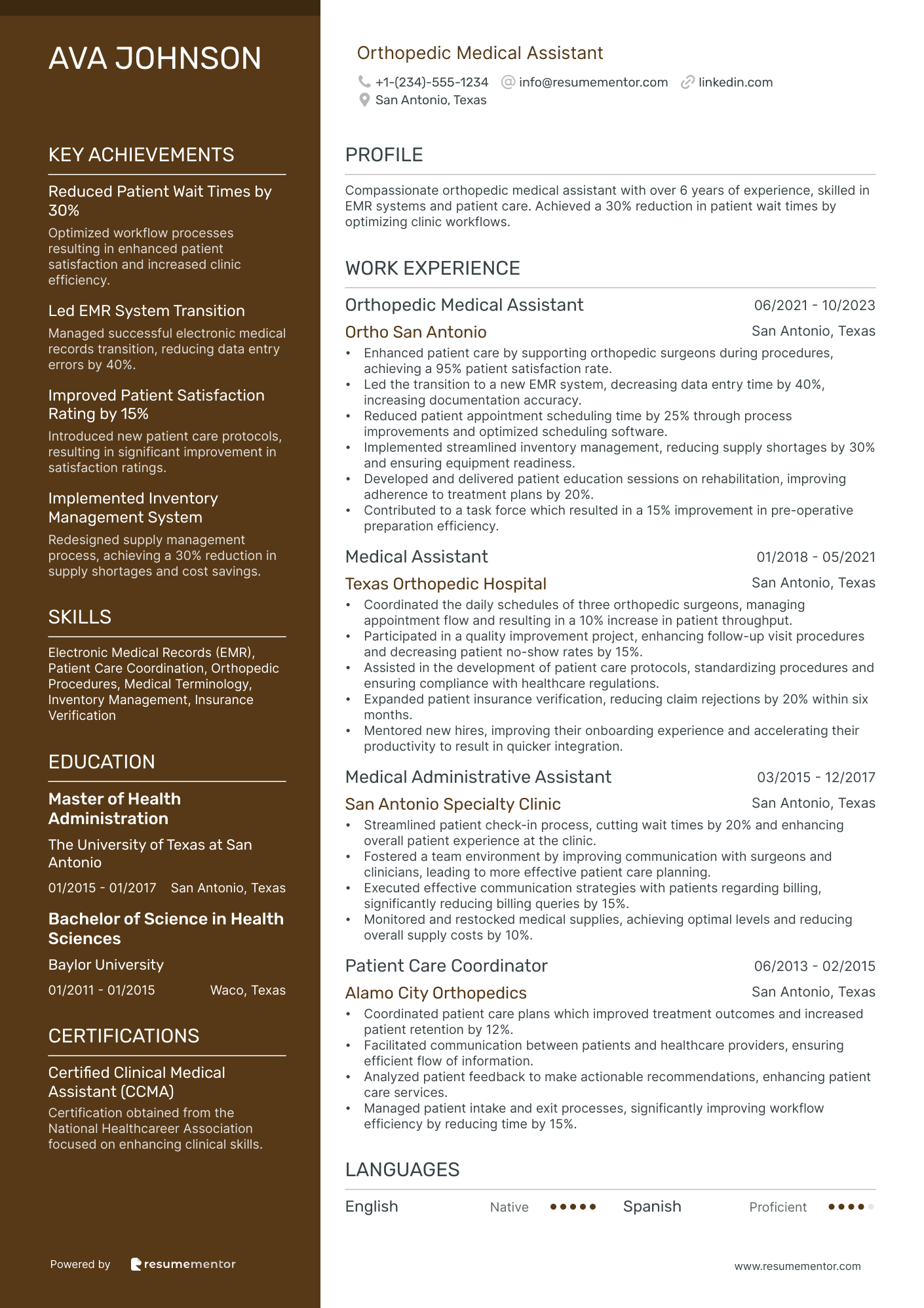 Orthopedic Medical Assistant