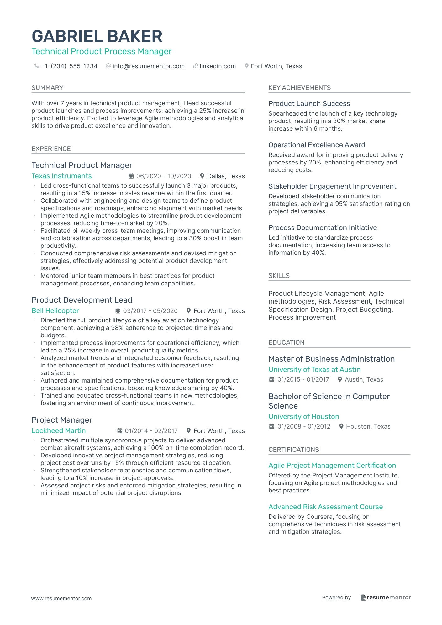Technical Product Process Manager