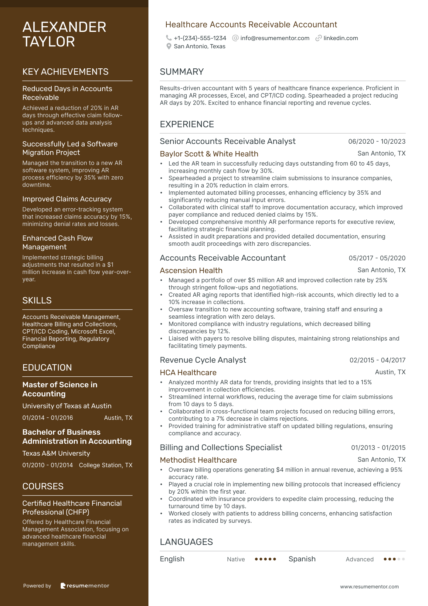 Healthcare Accounts Receivable Accountant
