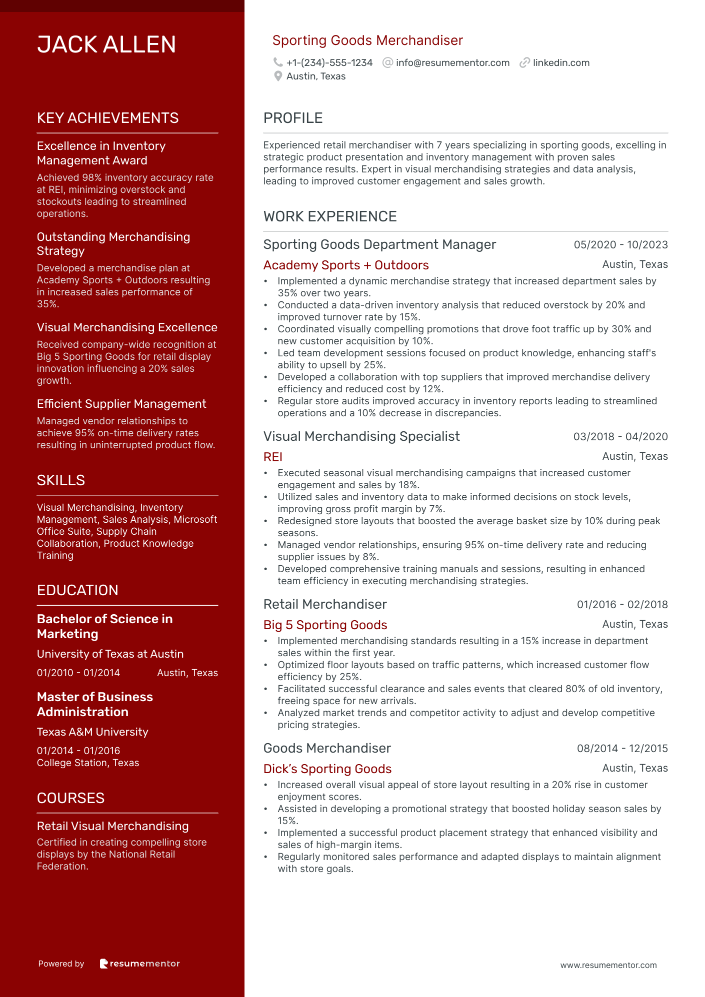 Sporting Goods Merchandiser