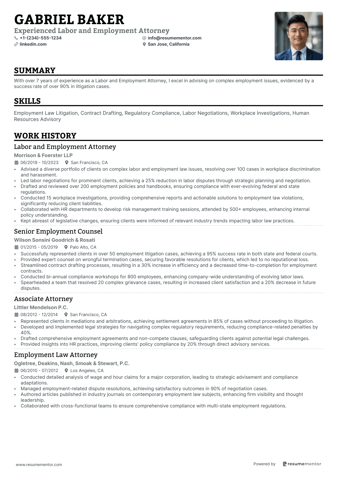Experienced Labor and Employment Attorney