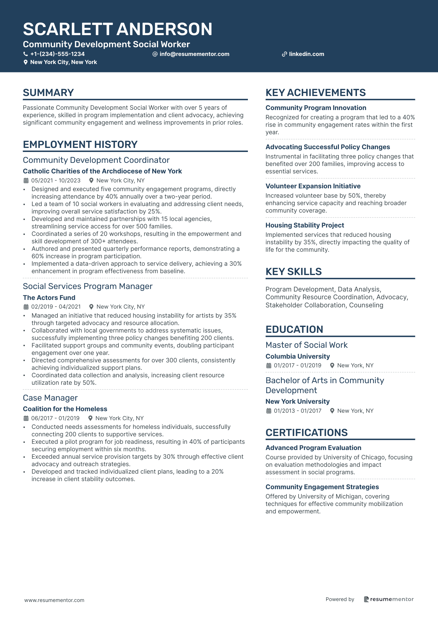 Community Development Social Worker