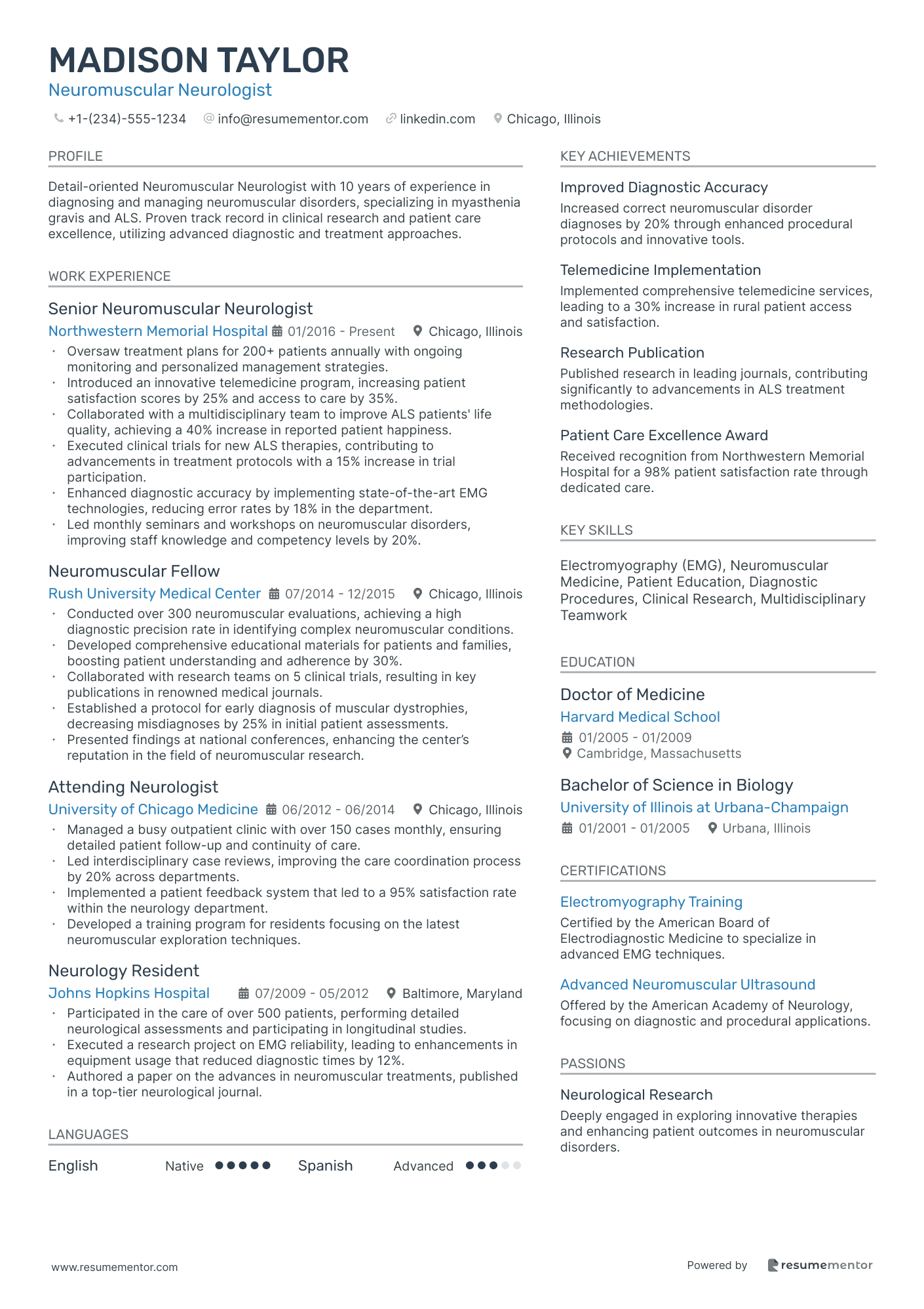 Neuromuscular Neurologist