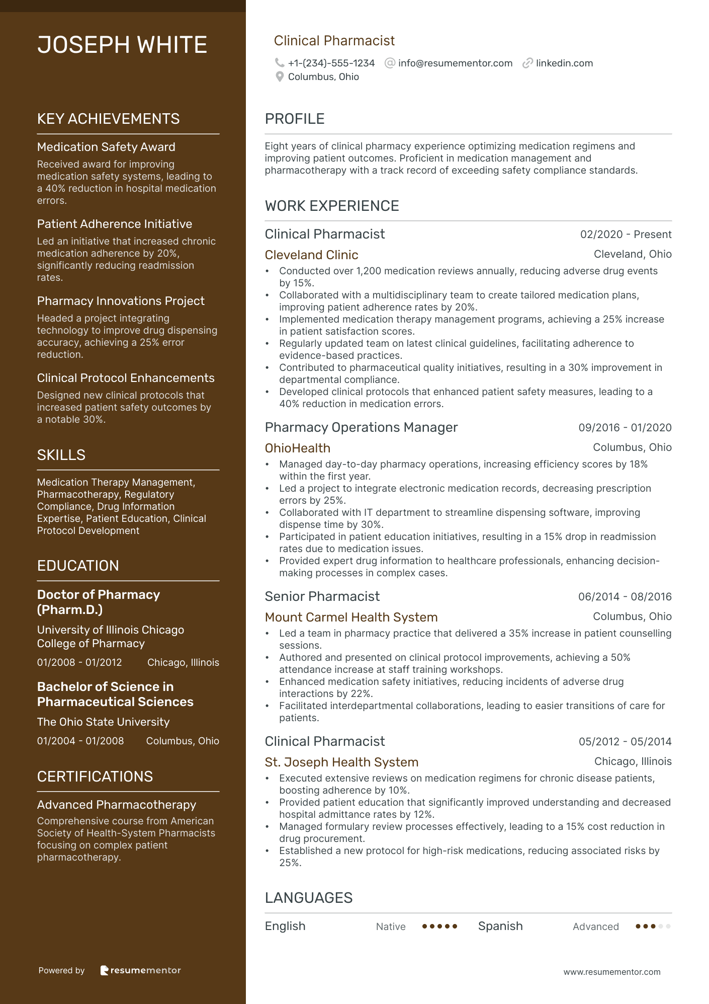 Clinical Pharmacist