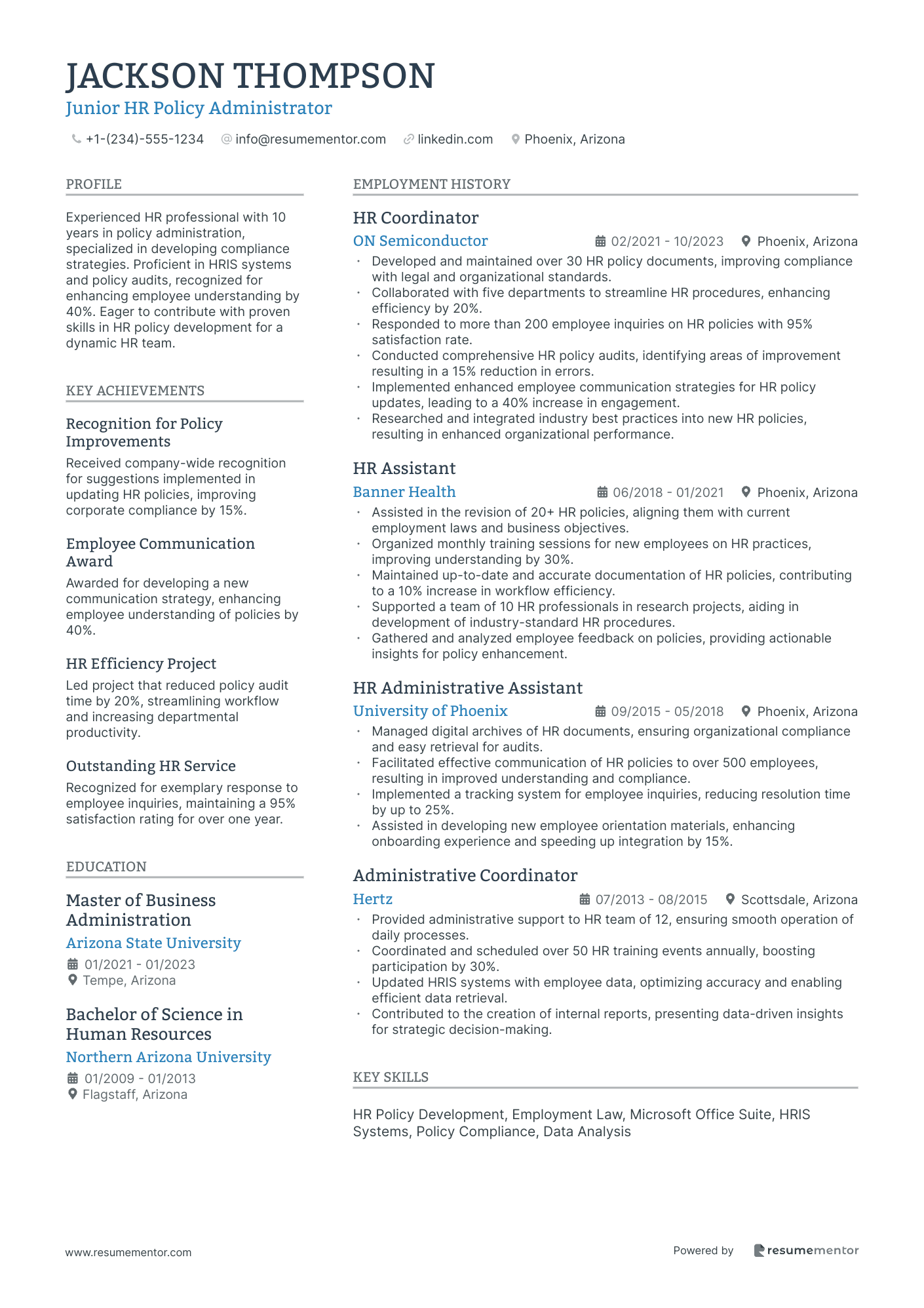 Junior HR Policy Administrator