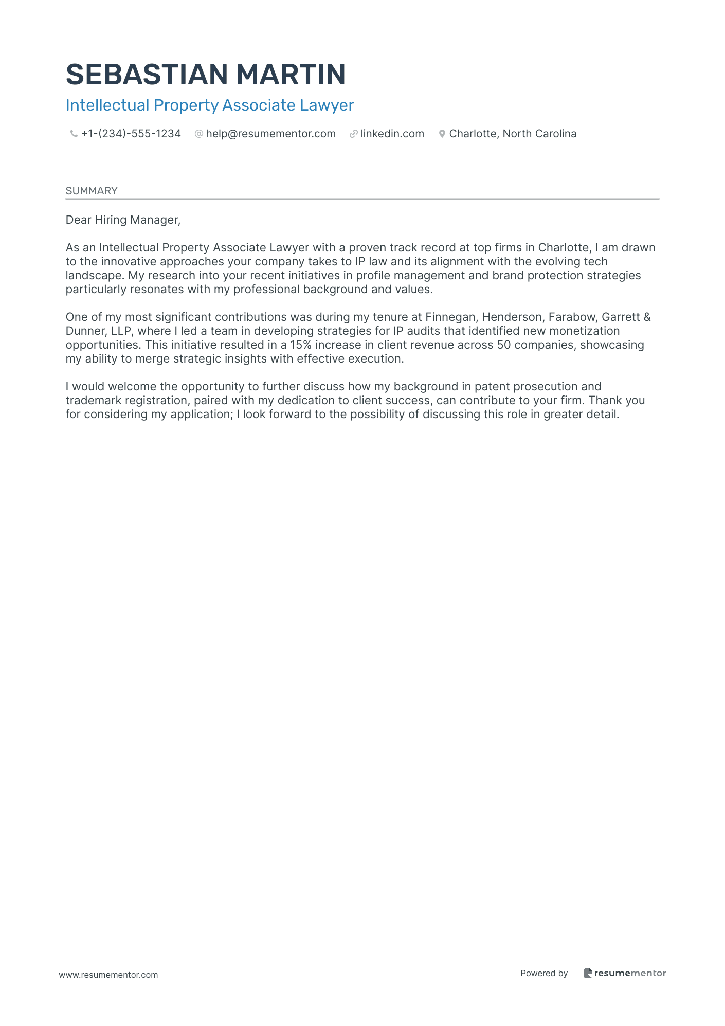 Intellectual Property Associate Lawyer