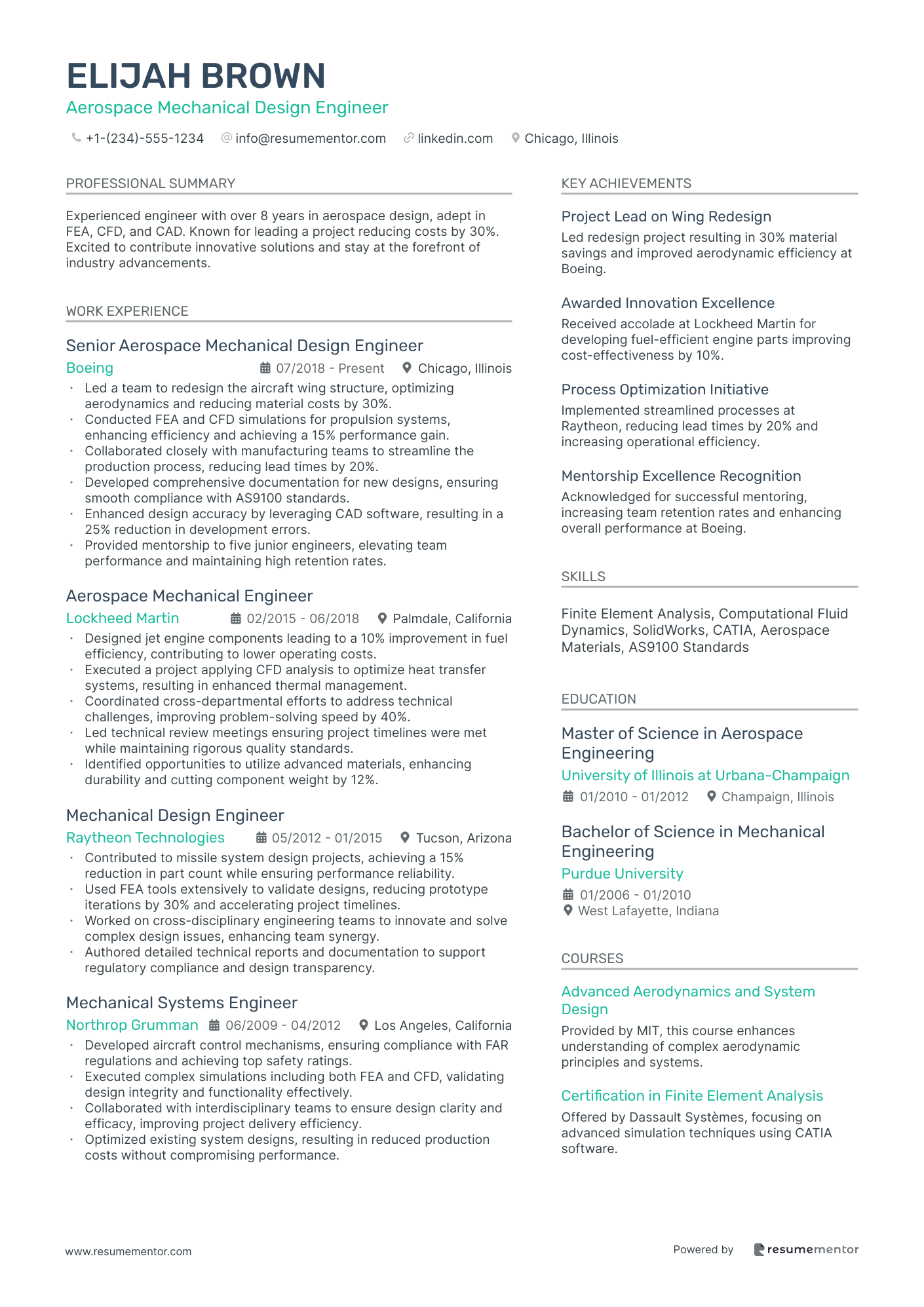 Aerospace Mechanical Design Engineer