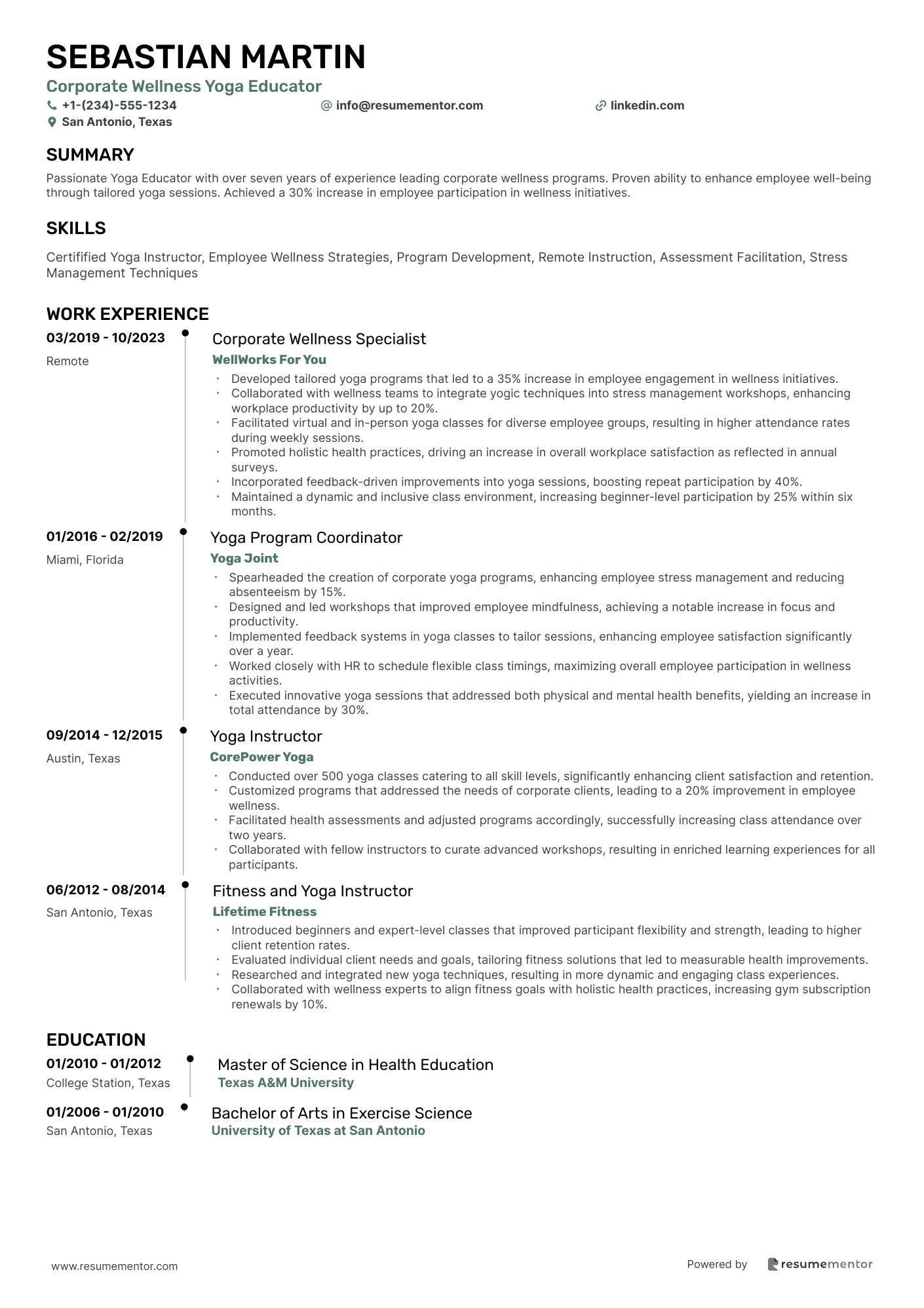 Corporate Wellness Yoga Educator