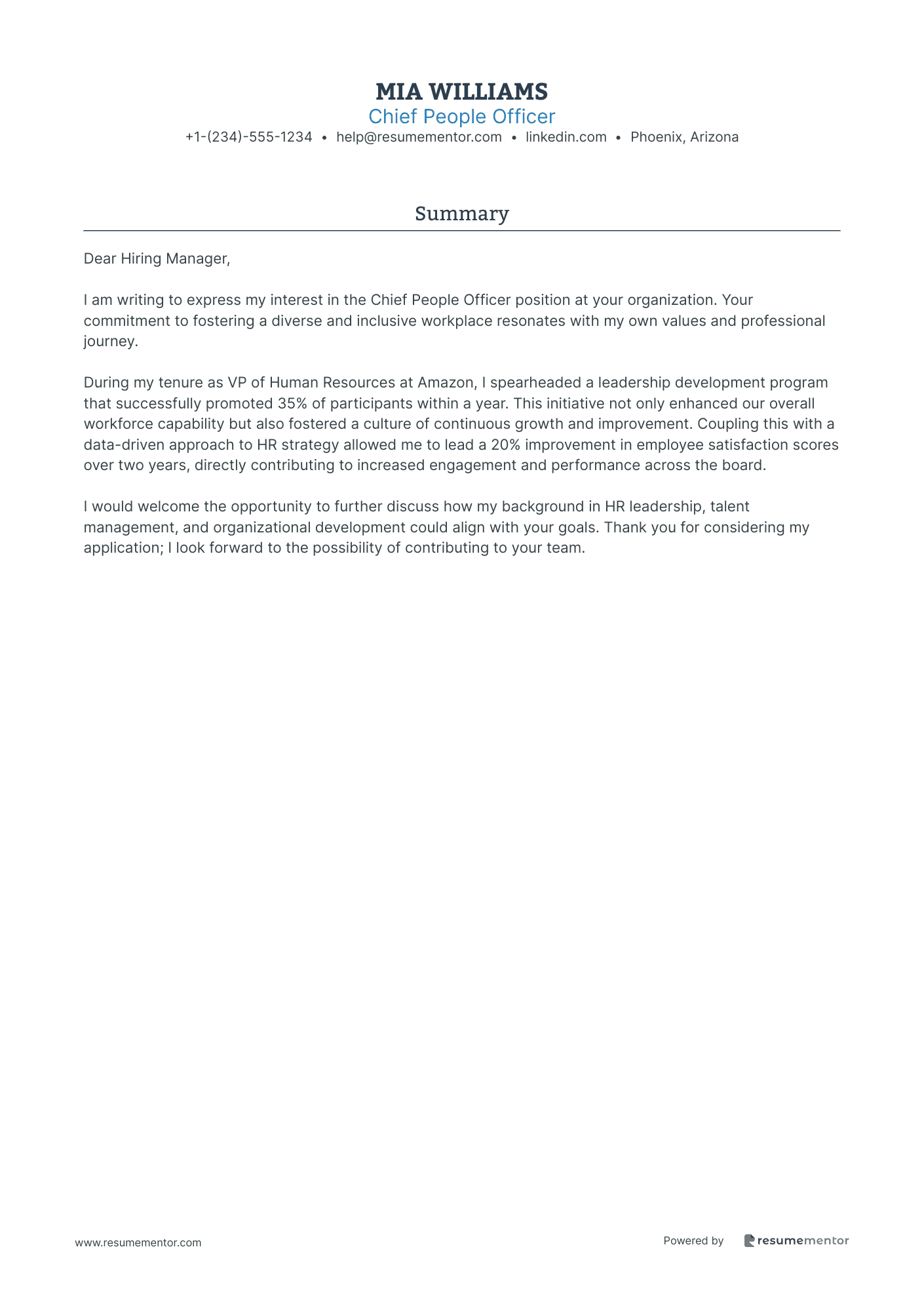Chief People Officer