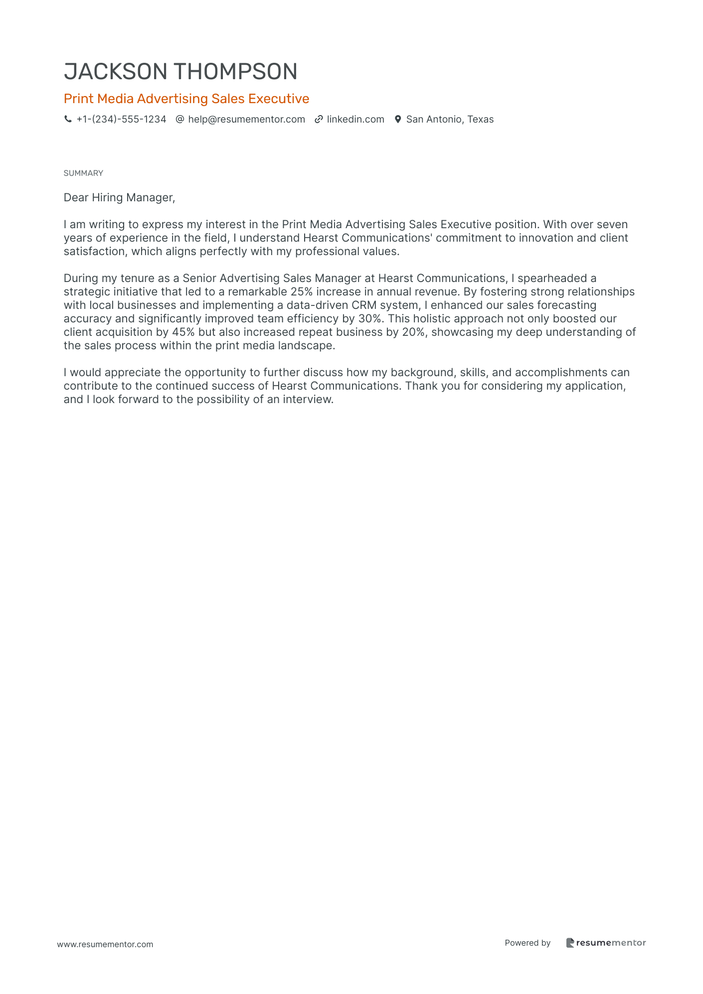 Print Media Advertising Sales Executive