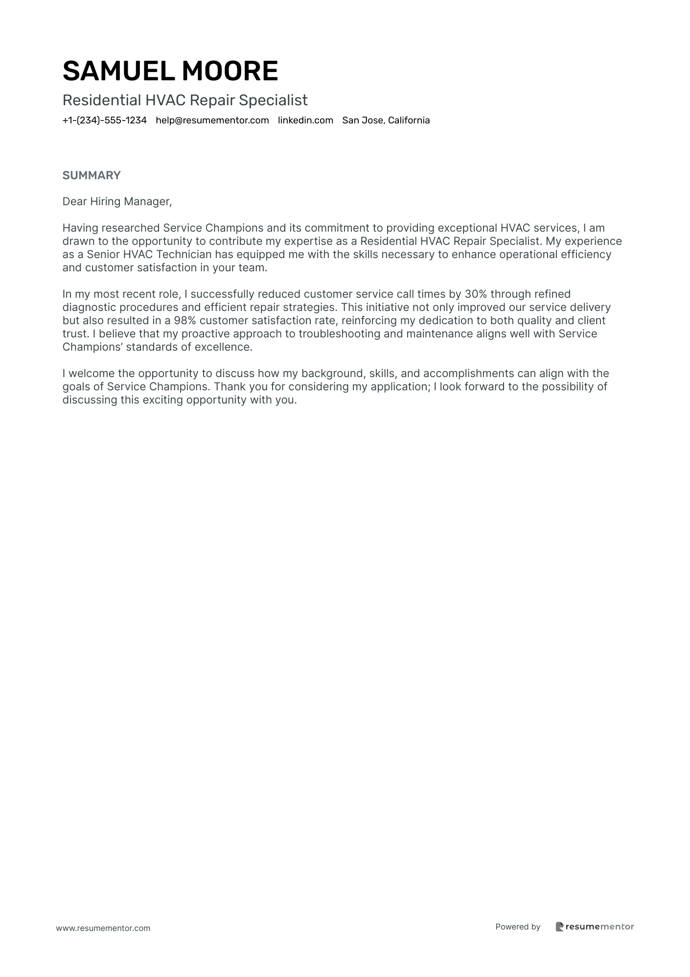 Residential HVAC Repair Specialist
