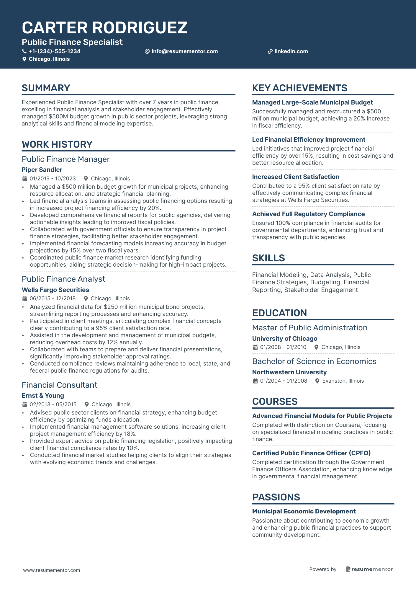 Public Finance Specialist