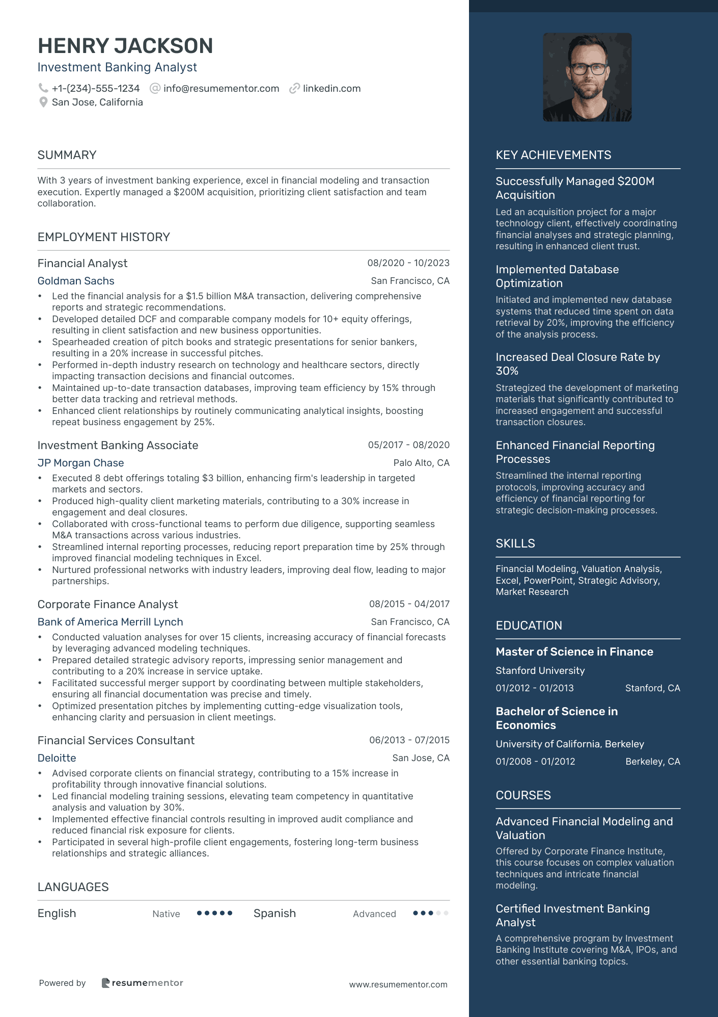 Investment Banking Analyst