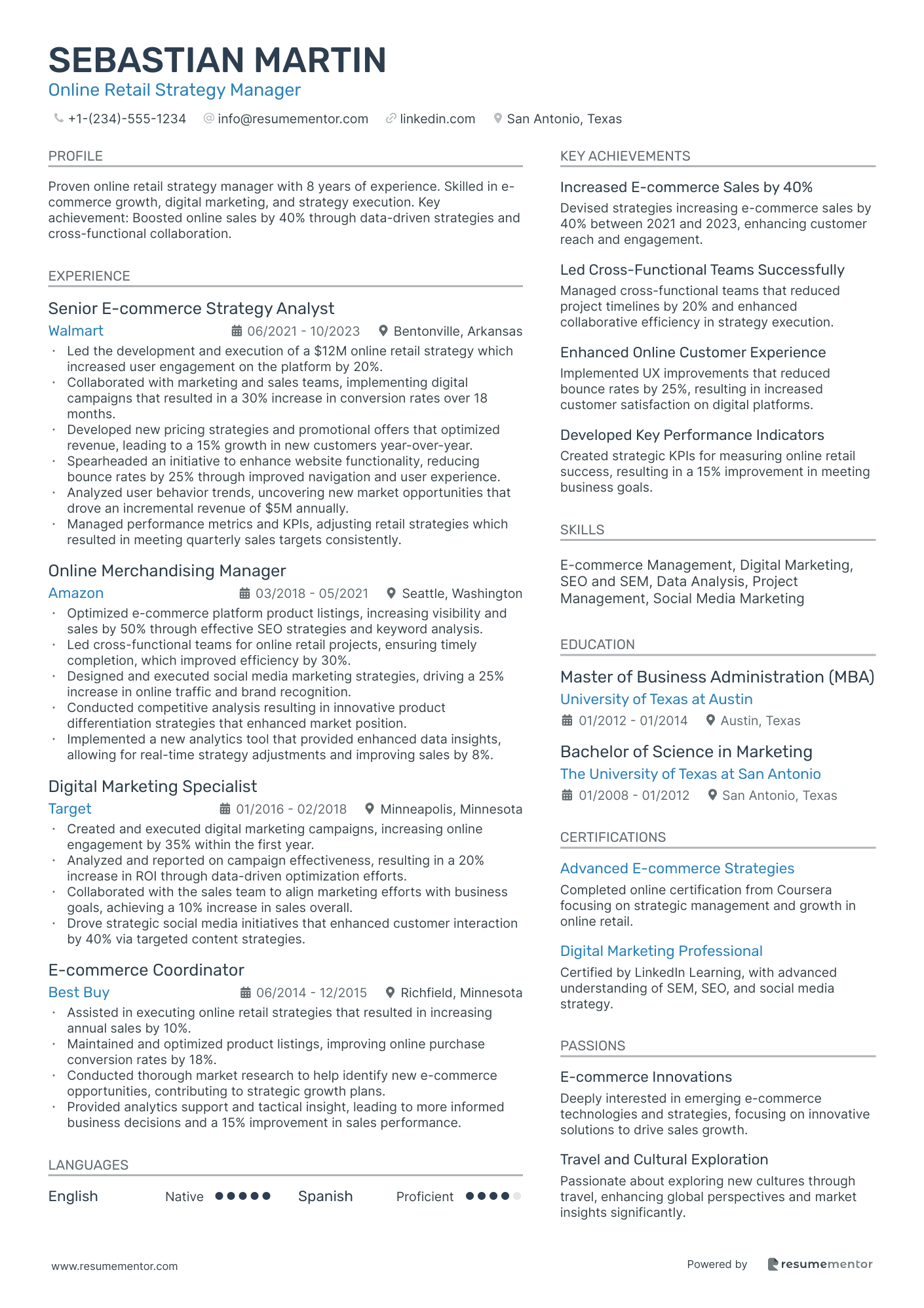 Online Retail Strategy Manager