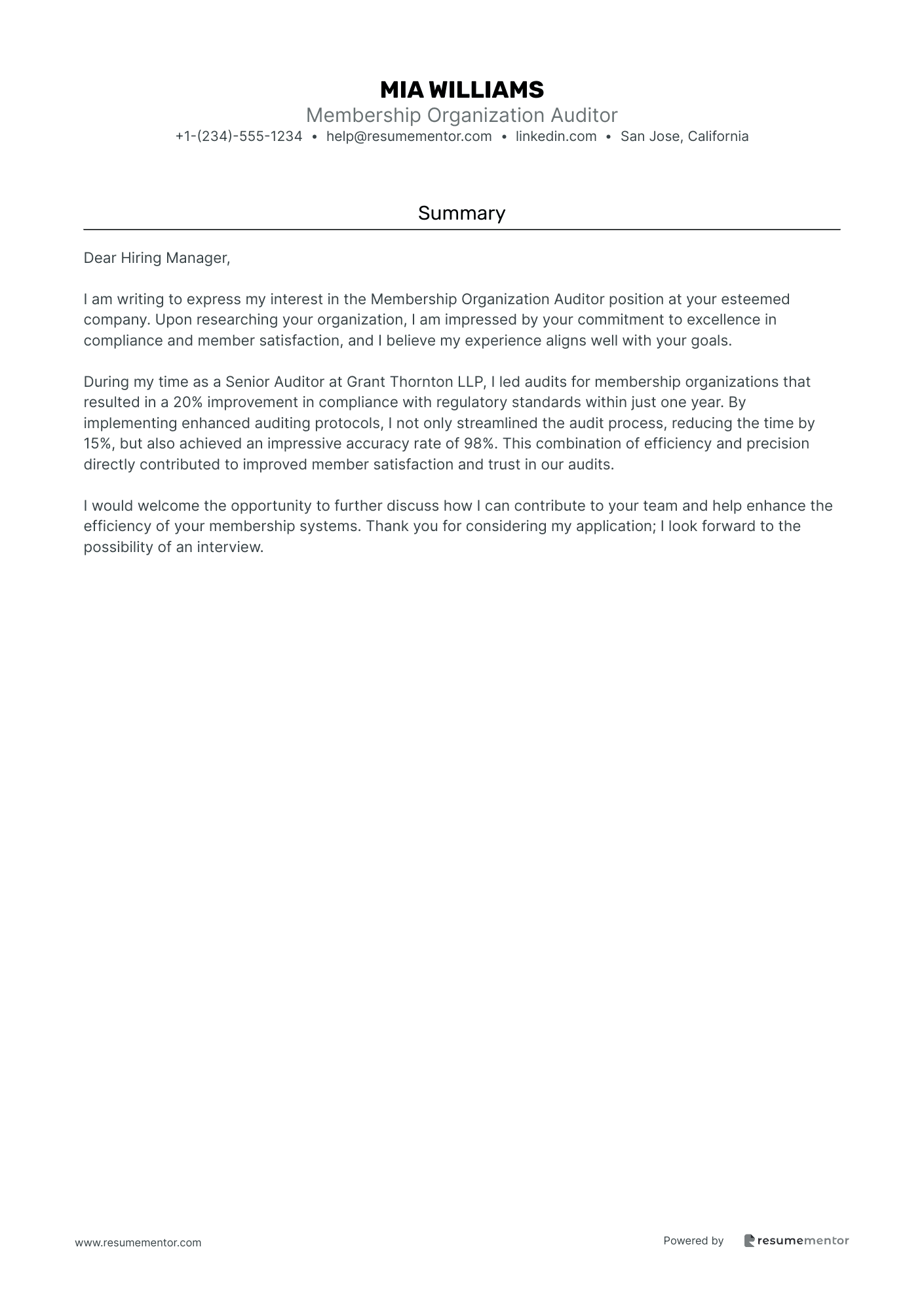 Membership Organization Auditor
