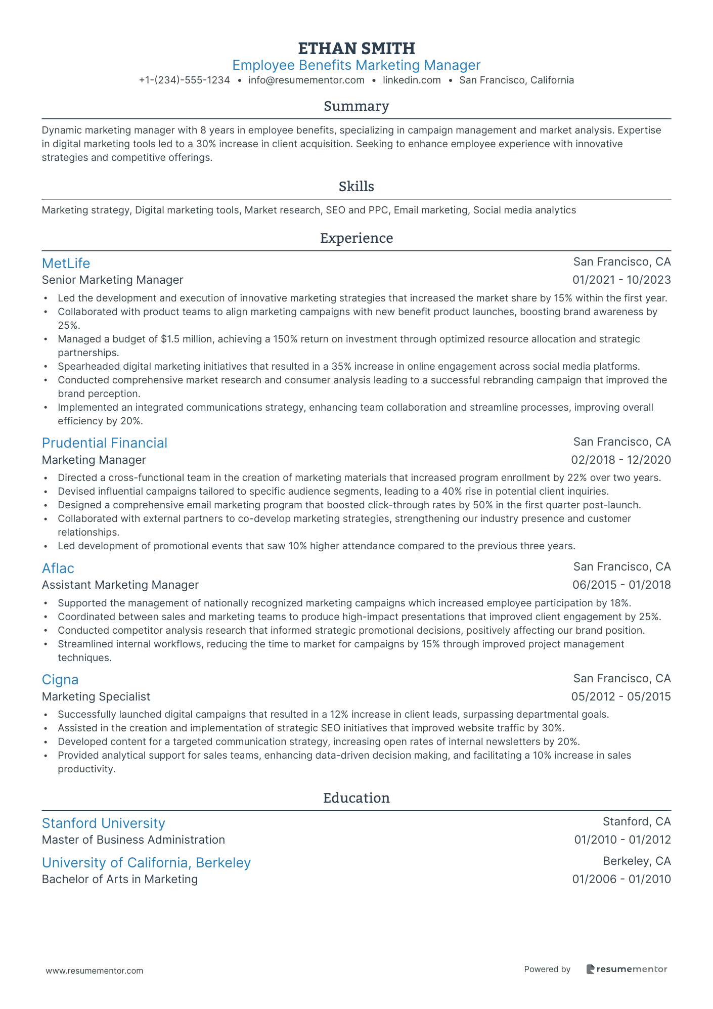Employee Benefits Marketing Manager
