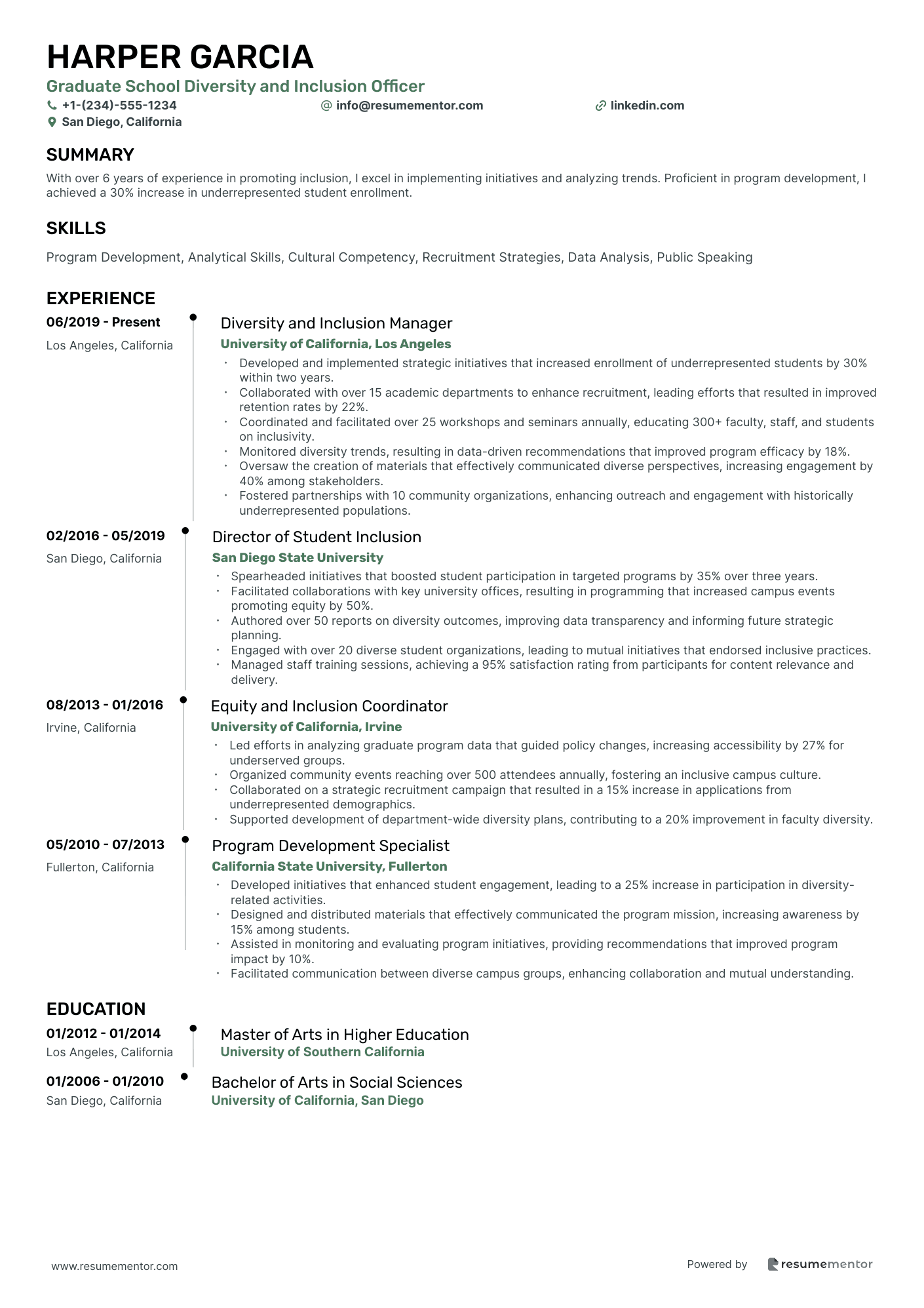 Graduate School Diversity and Inclusion Officer