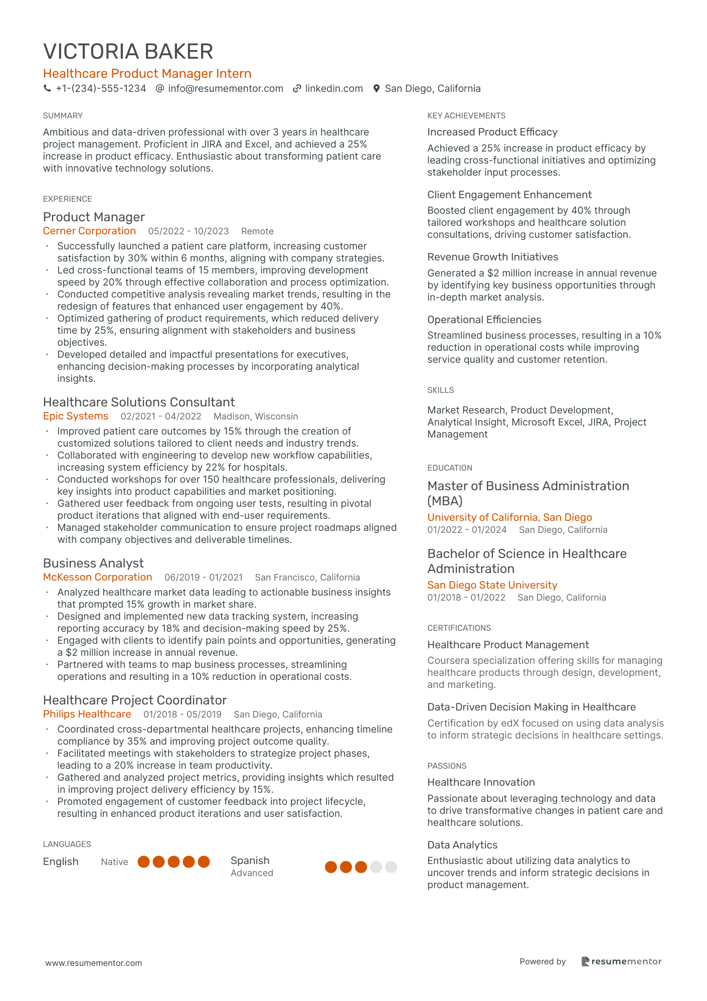 Healthcare Product Manager Intern
