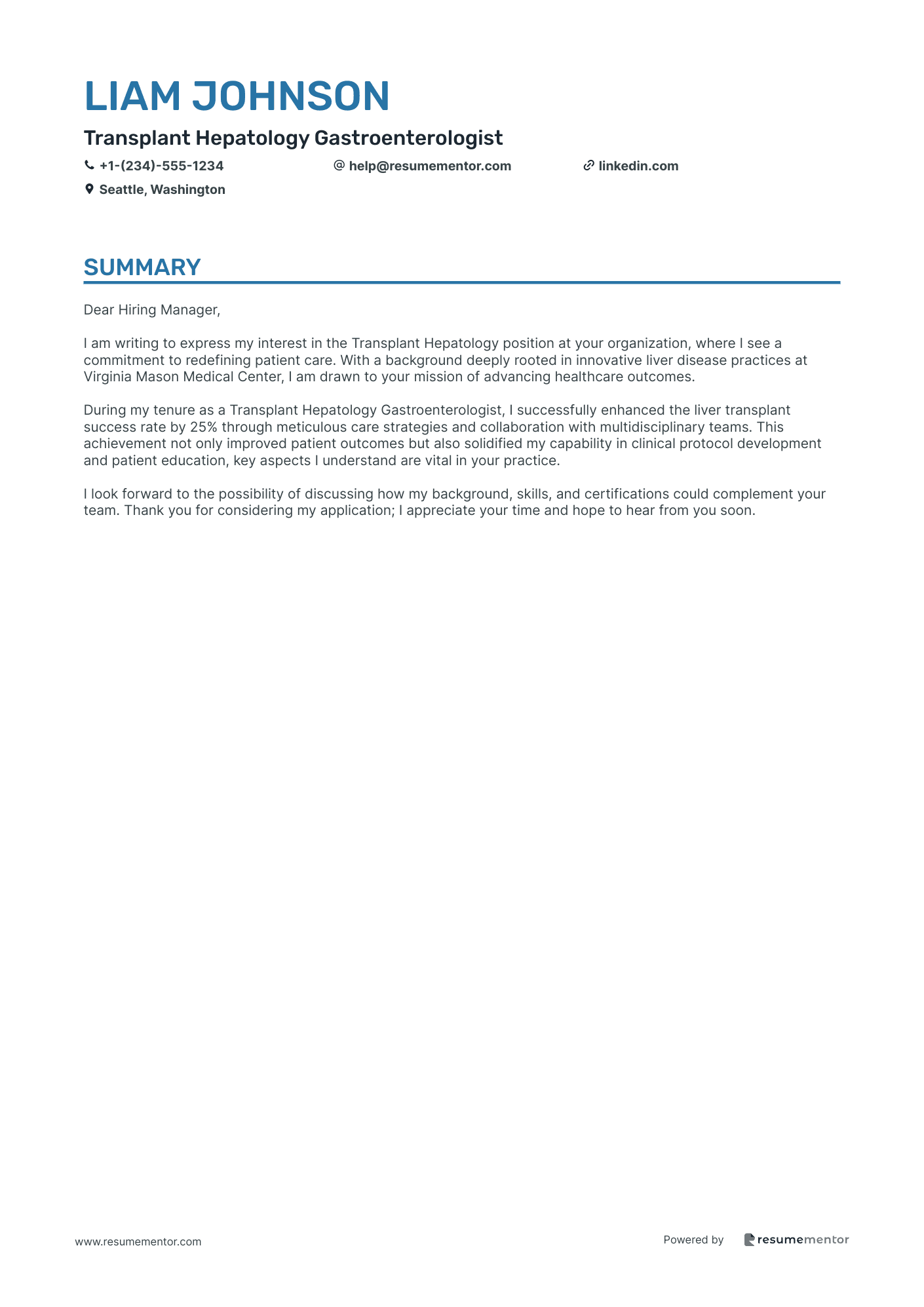 Transplant Hepatology Gastroenterologist