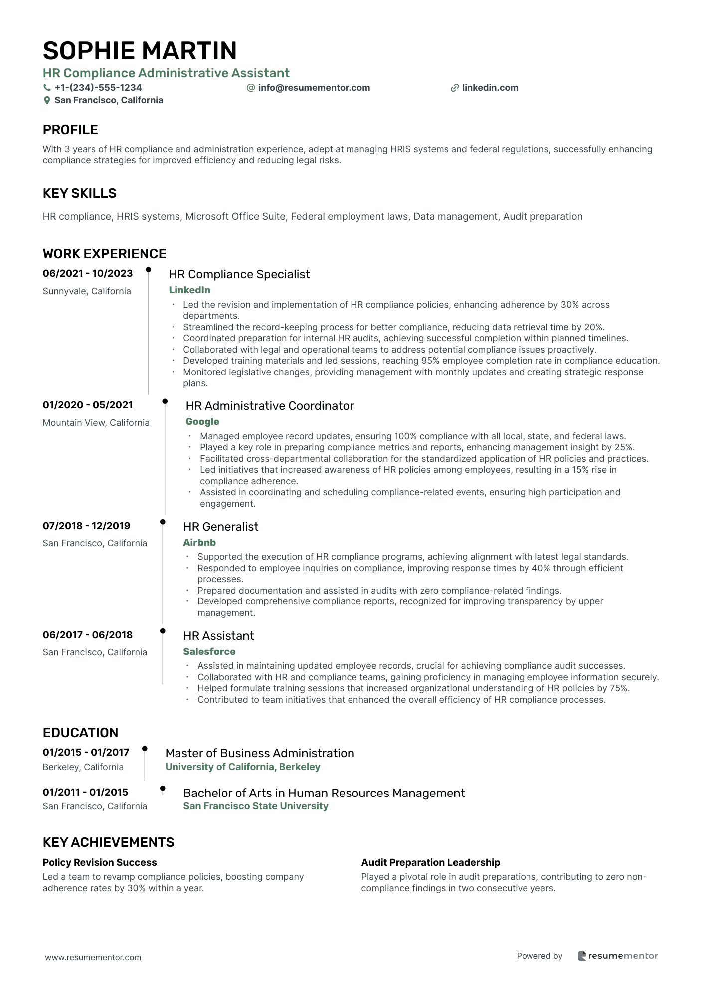 HR Compliance Administrative Assistant
