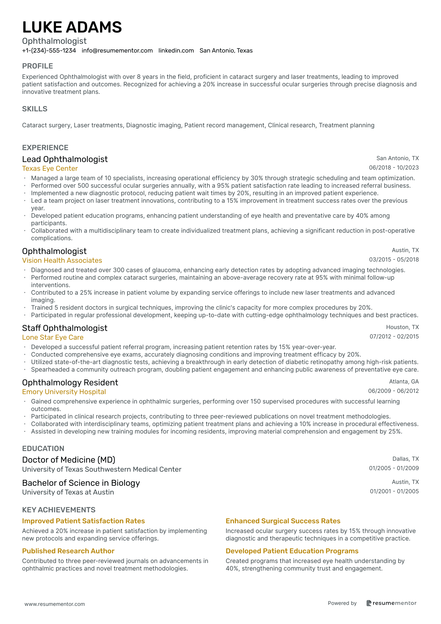 Ophthalmologist