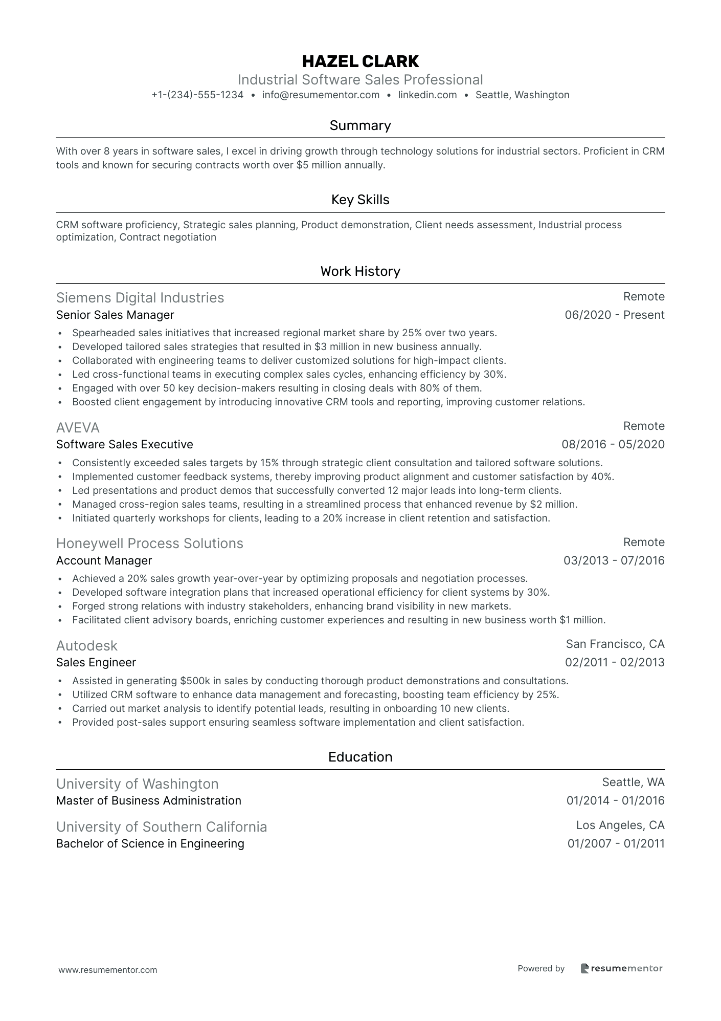 Industrial Software Sales Professional